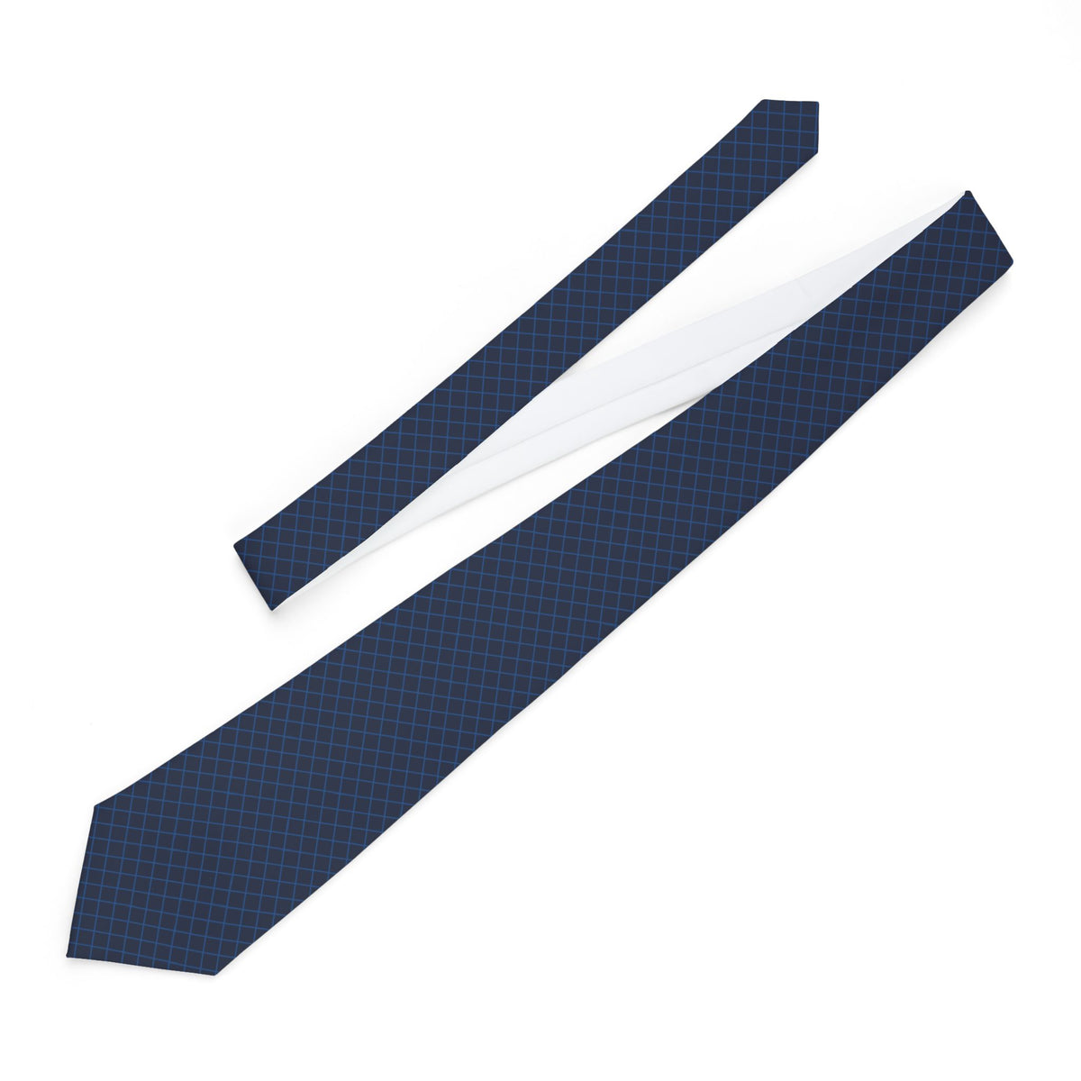 Domodossola Talisman Tie - Navy Blue Herringbone
