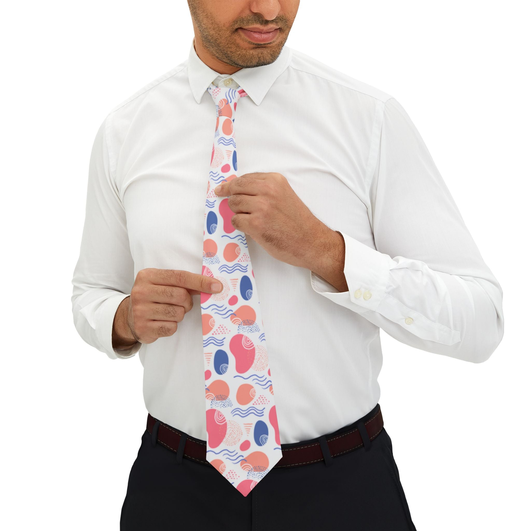 Quirós Talisman Tie - Pink Wave Pop