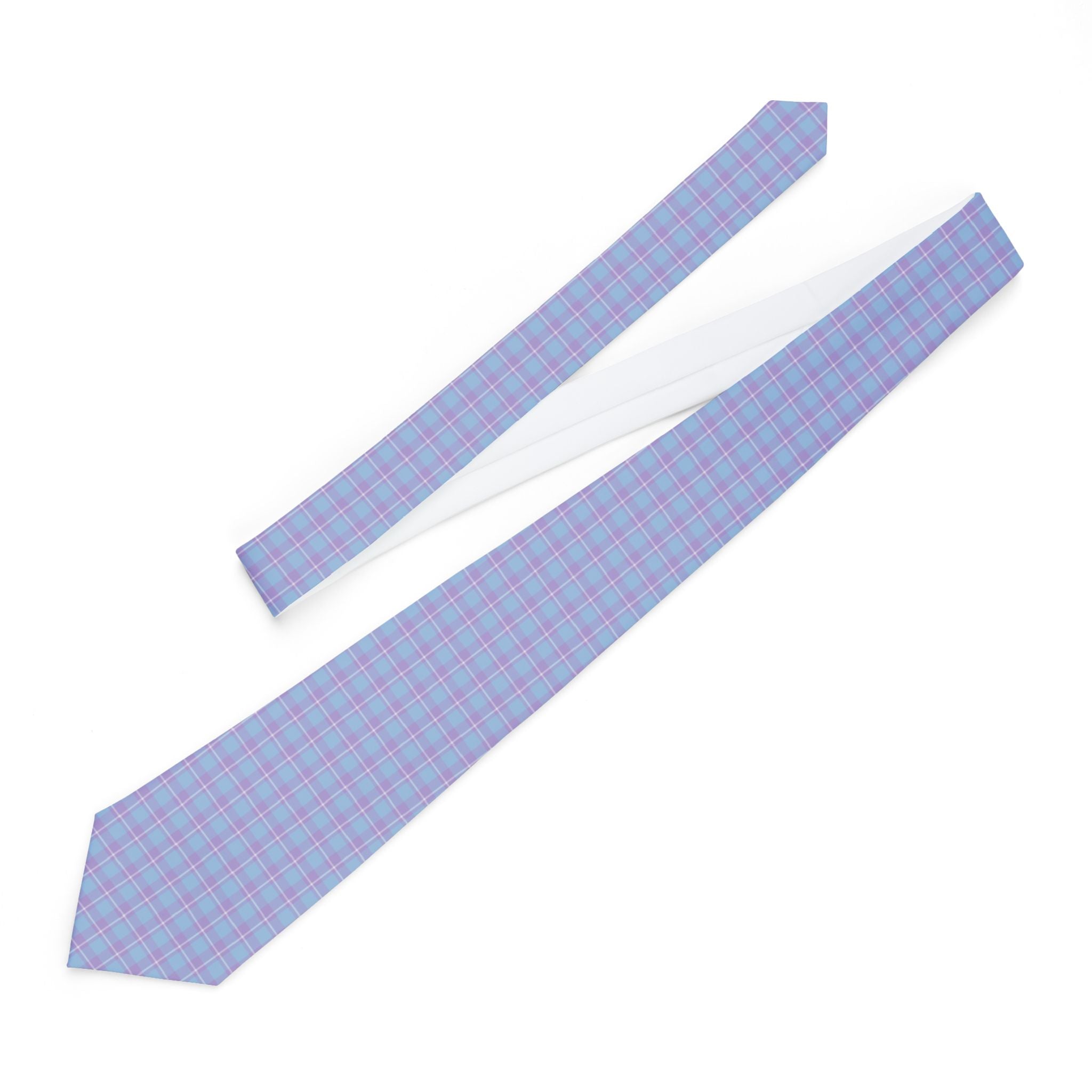 Maloja Talisman Tie - Spring Sky Lavender Plaid