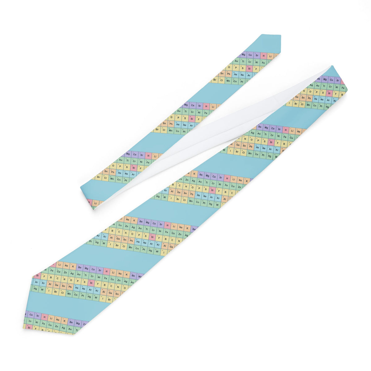Knuth Satin Edition - Aqua & Pastel Periodic Table Tie
