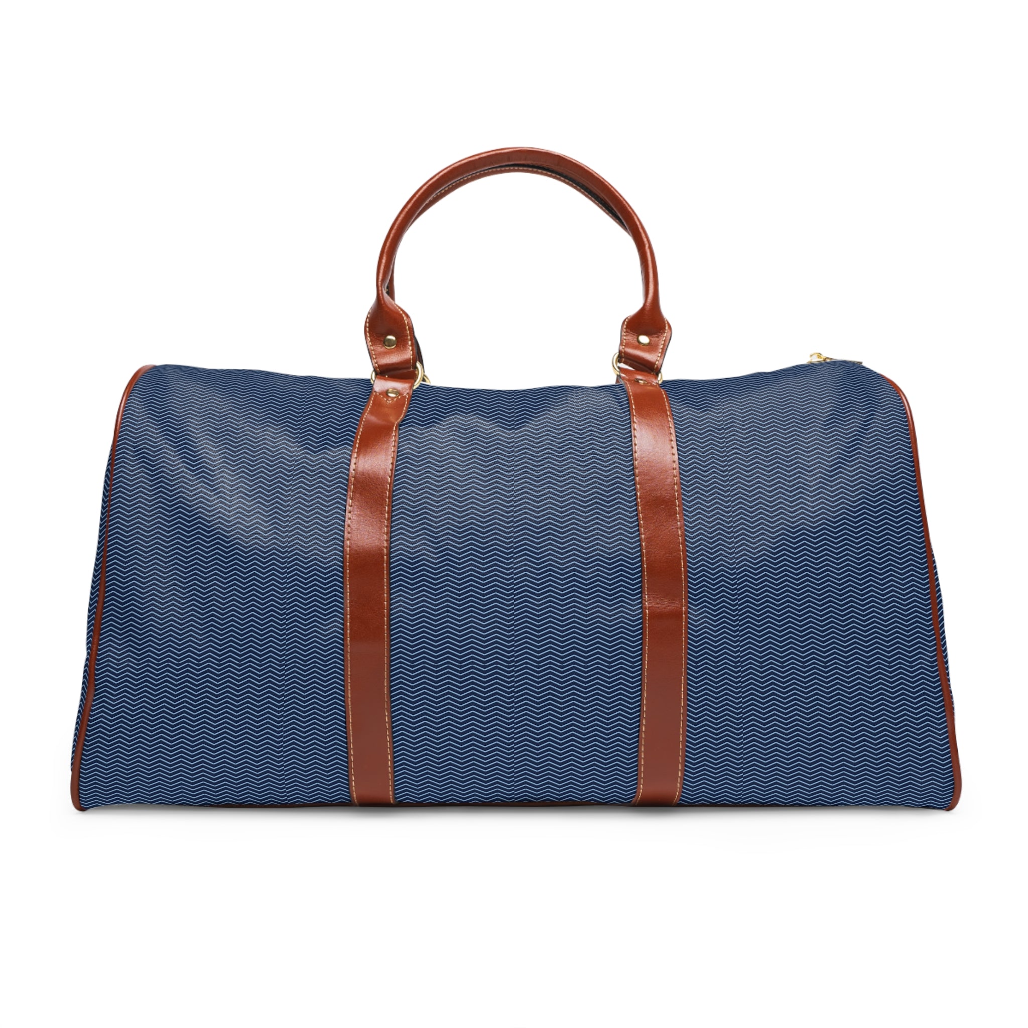 Peone - Navy Sky Herringbone Travel Bag