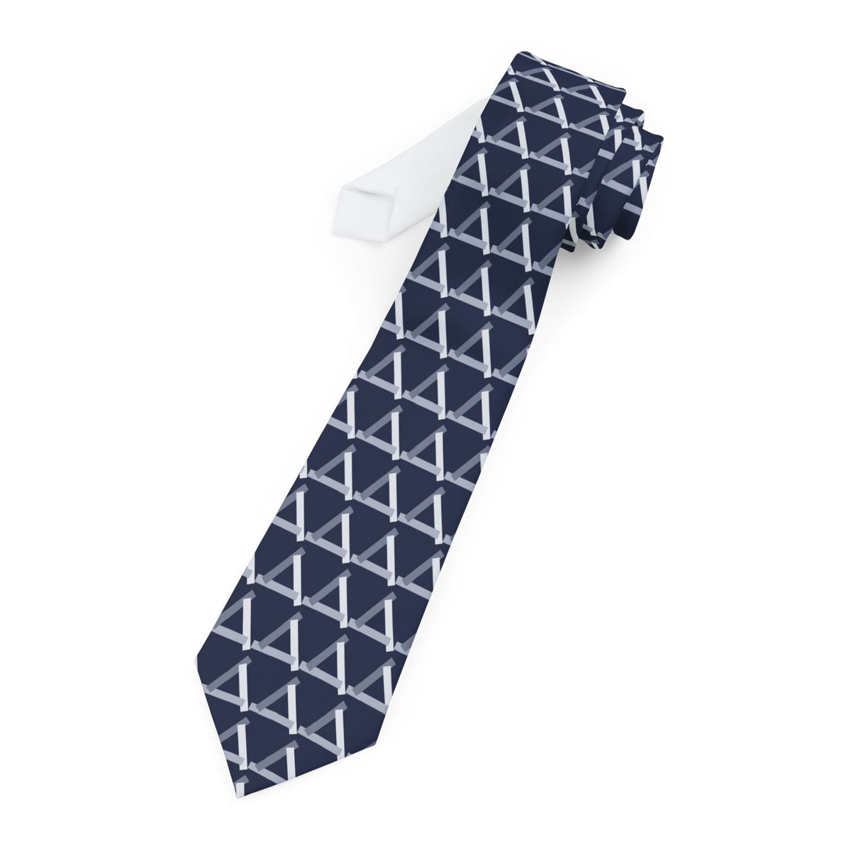 Meggen Talisman Tie - Impossible Triangle Navy