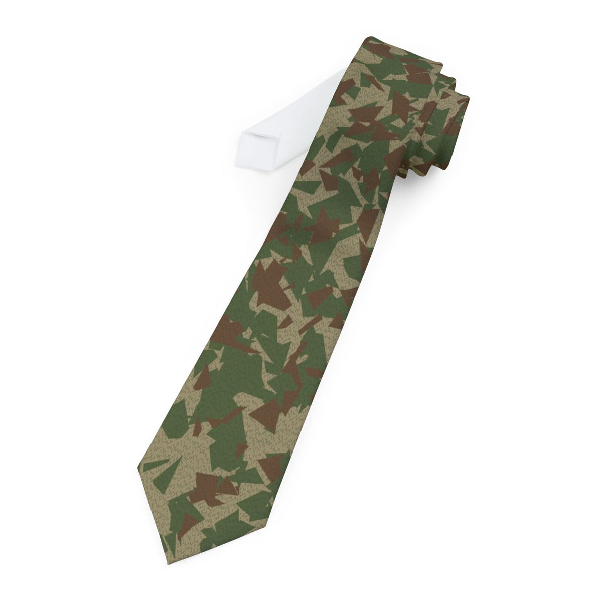Scharnhorst Satin Edition - Tan & Green Splinter Camo Tie