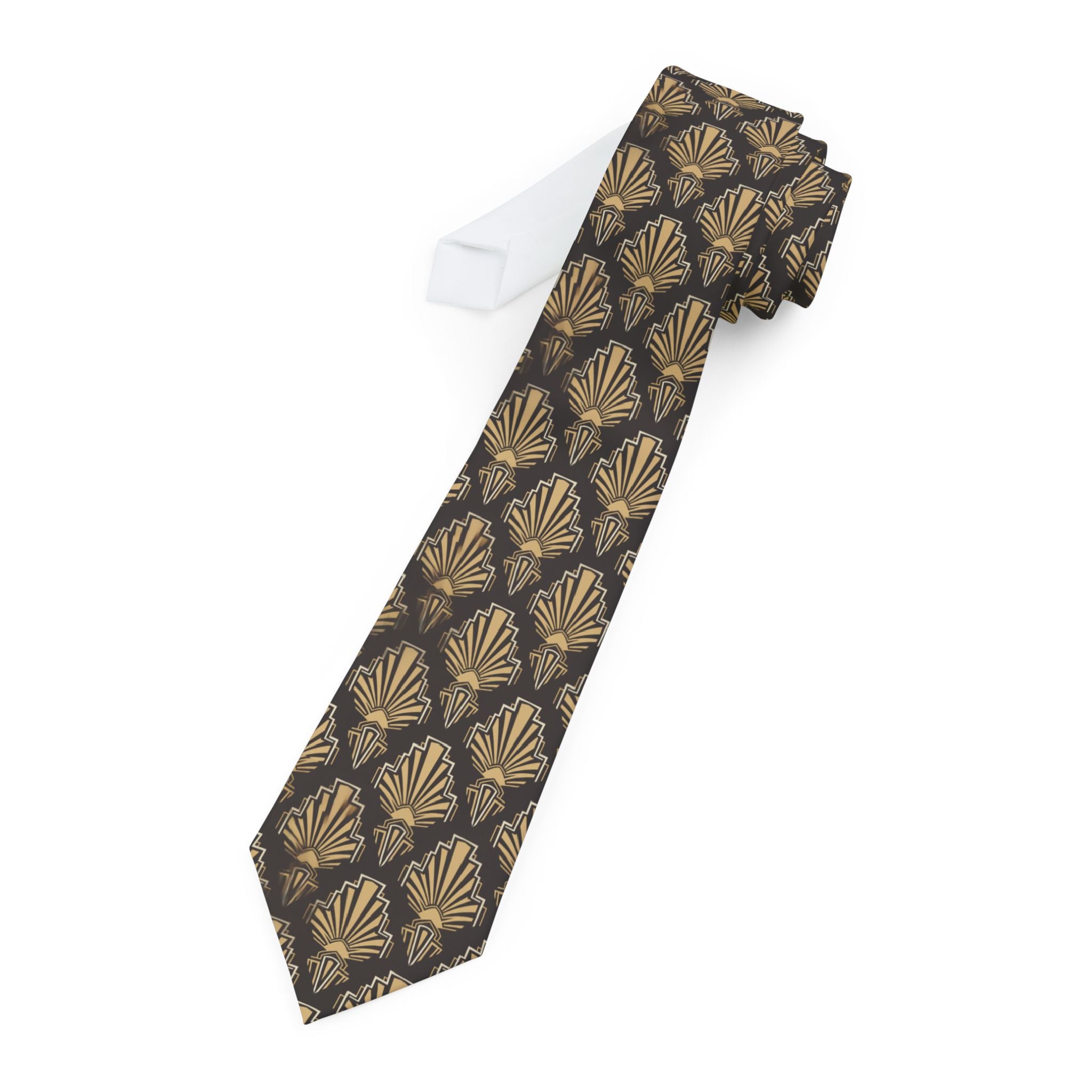 Beaulieu Talisman Tie - Champagne Deco Sunburst