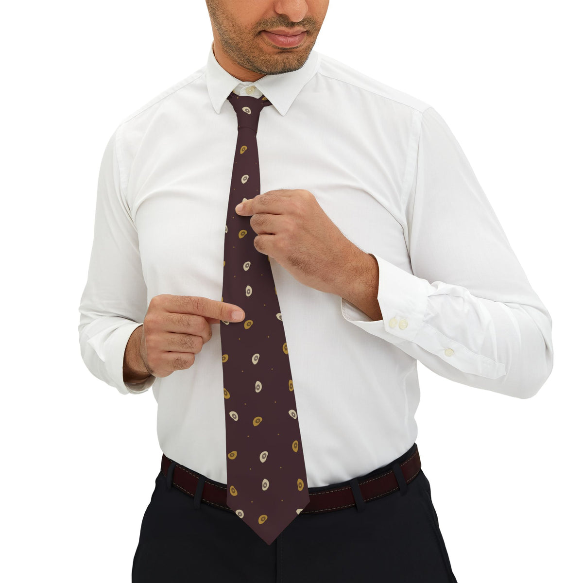 Viens Talisman Tie - Ruby Paisley Teardrop
