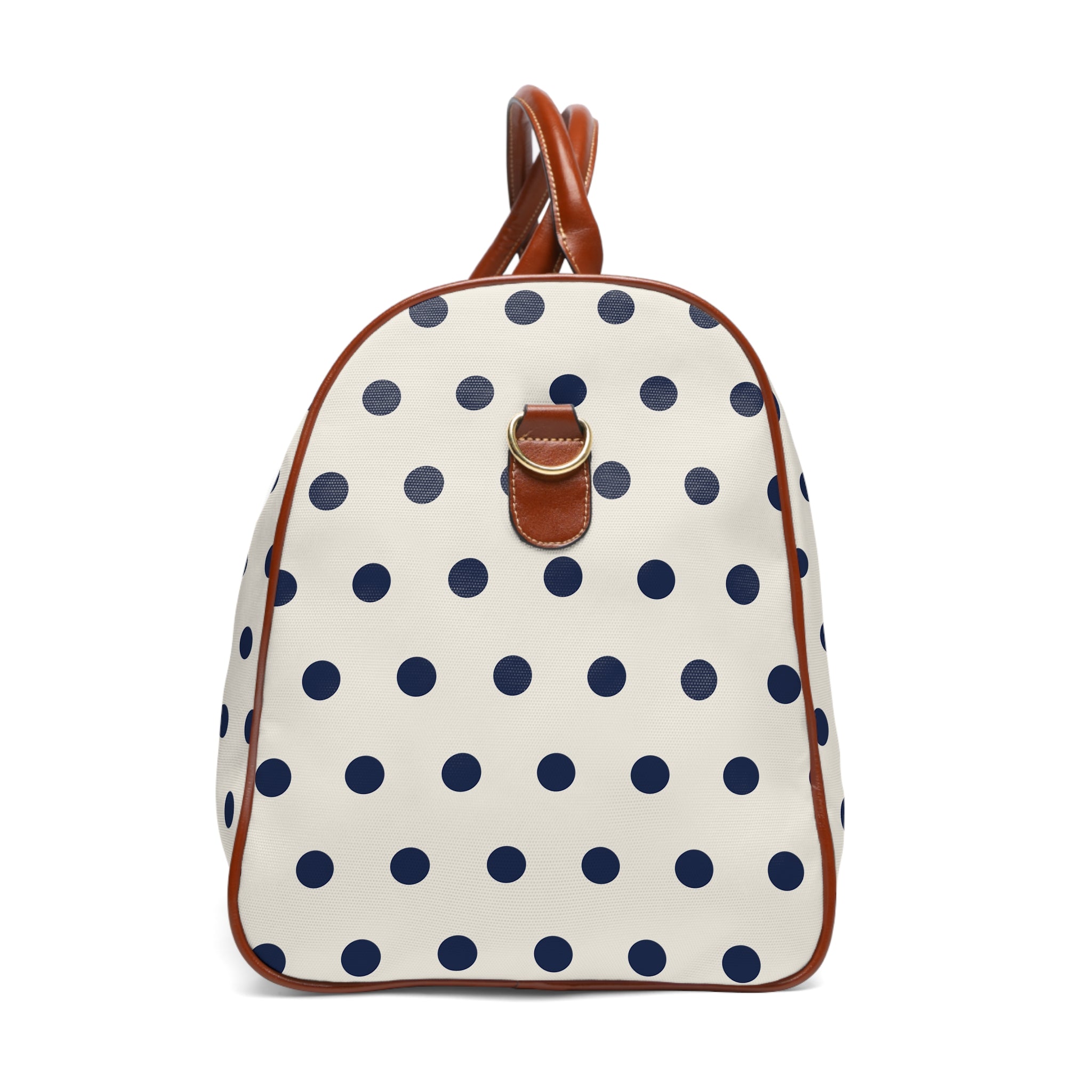 Lucca - Ivory Navy Bold Dot Travel Bag