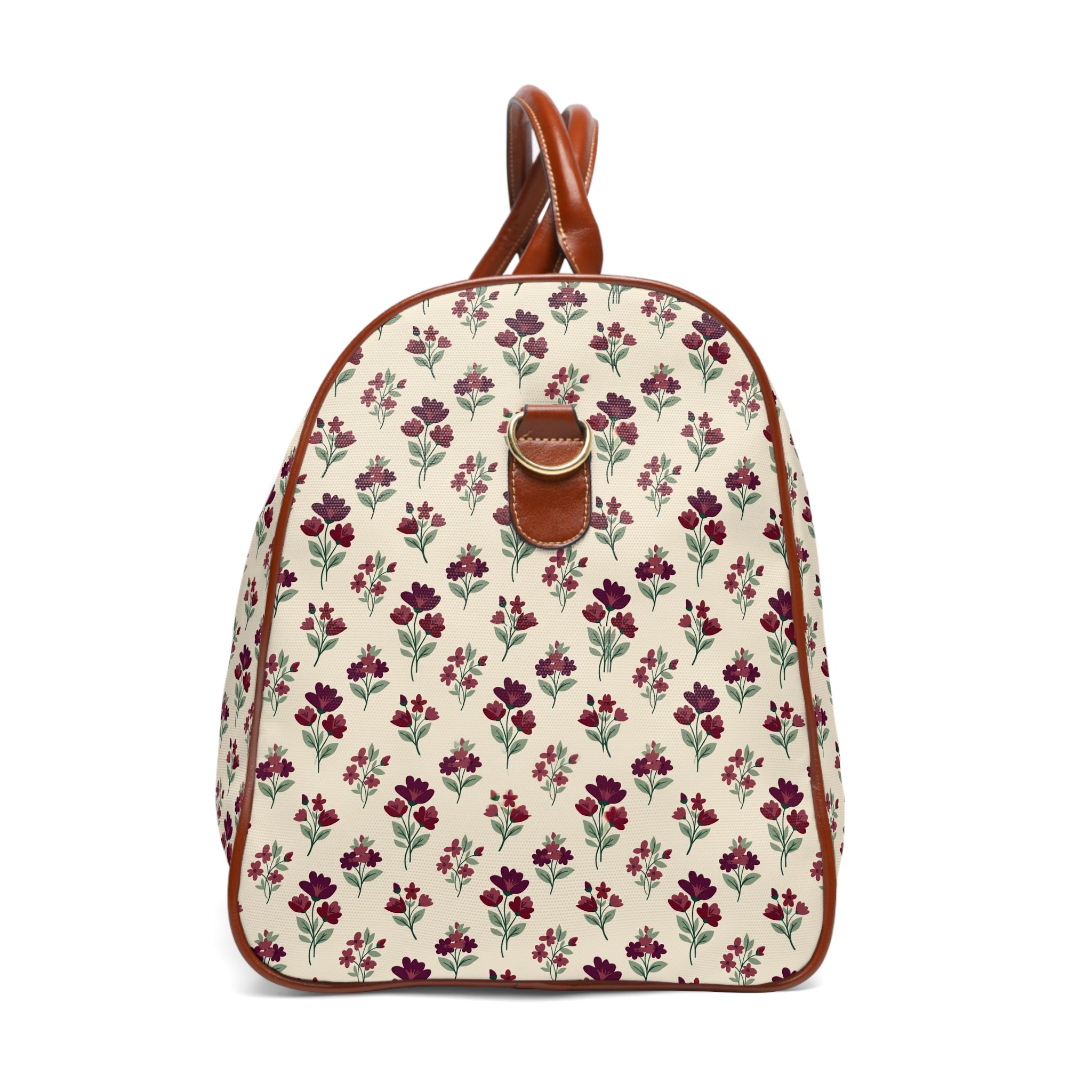 Ashdown - Cream Burgundy Posy Travel Bag