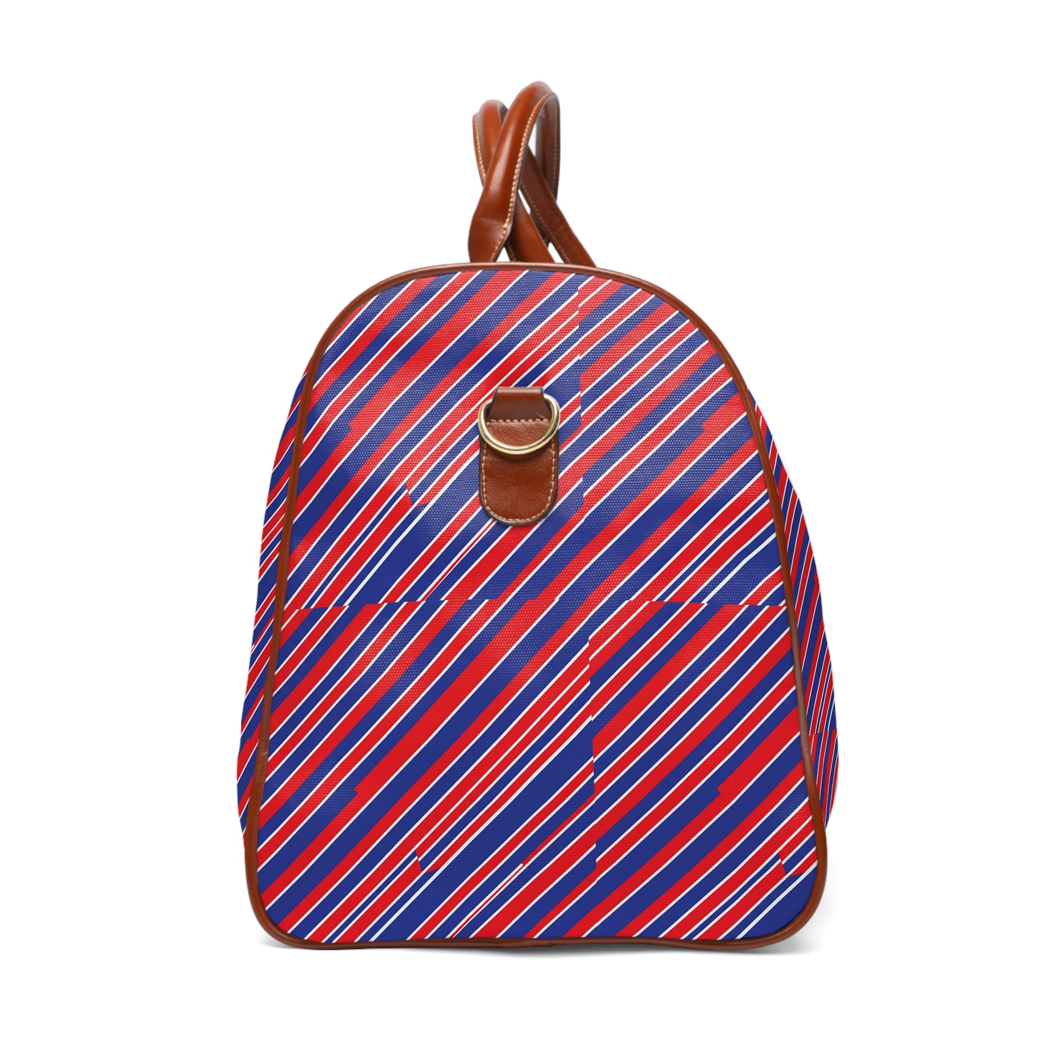 Duravel - Red Blue Regimental Stripe Travel Bag