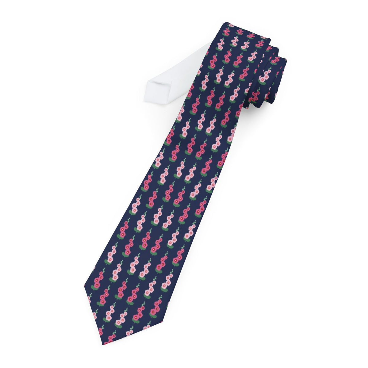 Hohenberg Satin Edition - Navy & Rose Hollyhock Tie