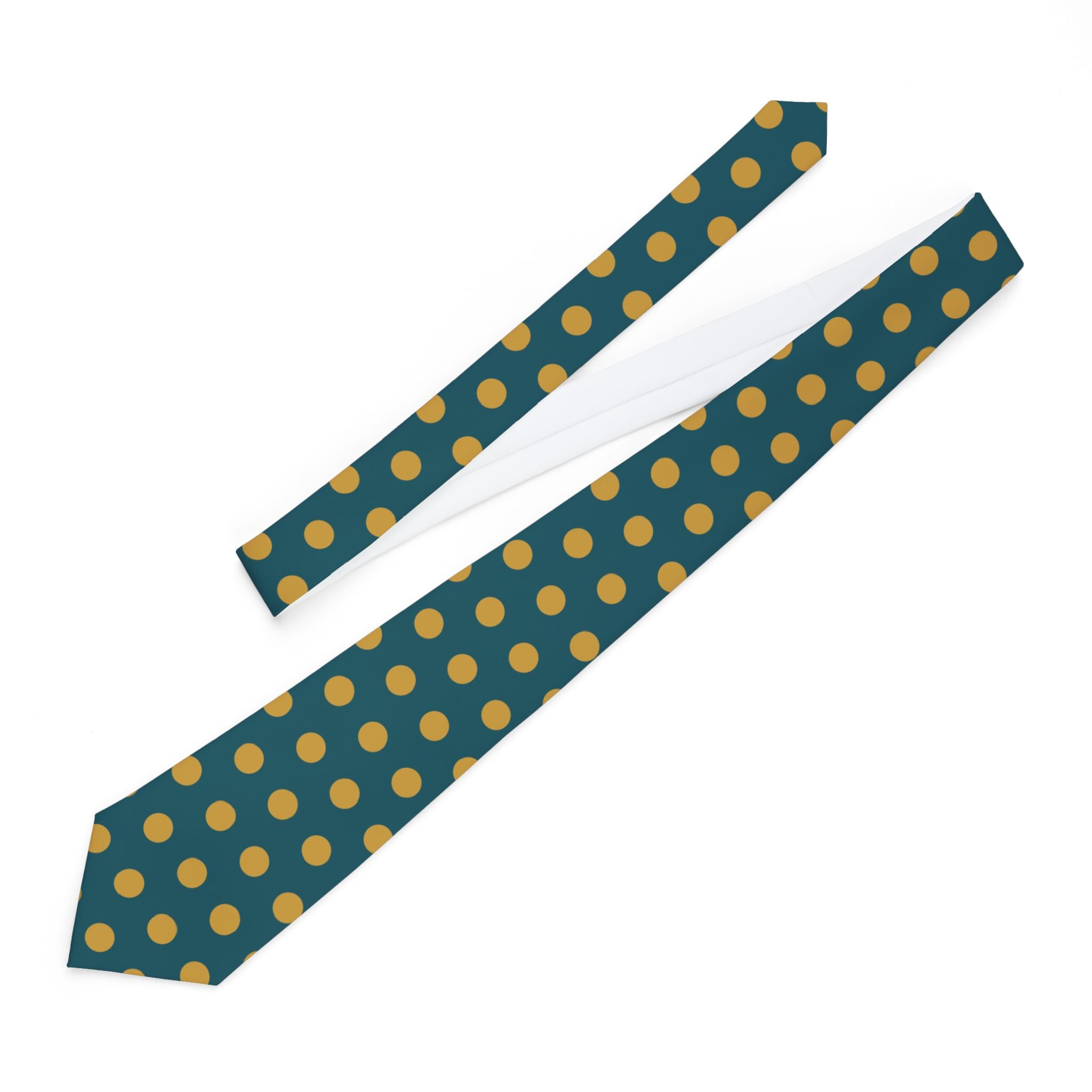 Ravello Talisman Tie - Teal Gold Bold Dot