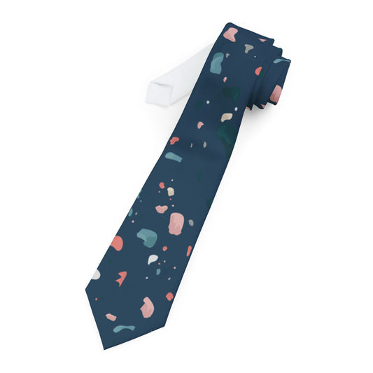 Solís Talisman Tie - Midnight Terrazzo Drift
