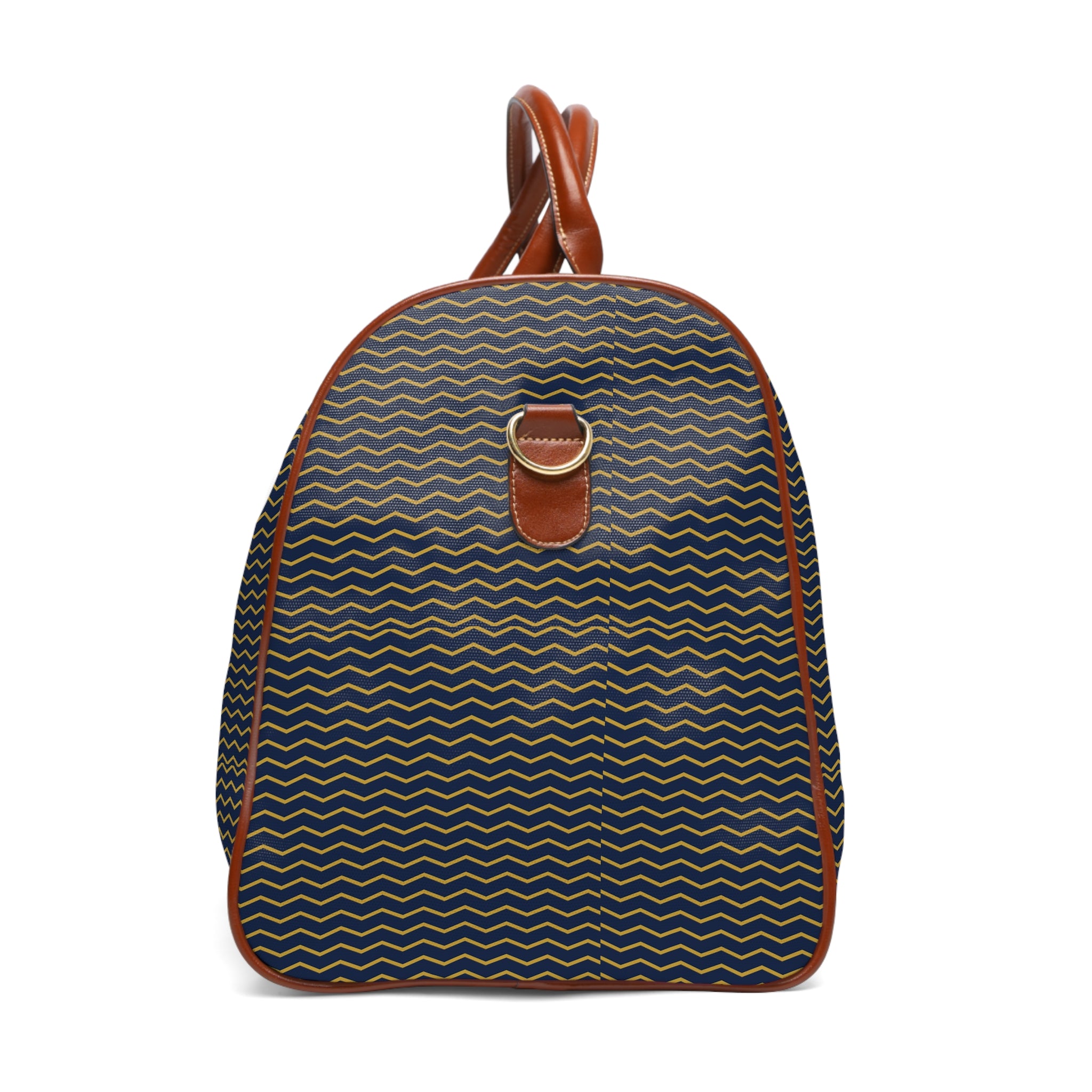 Seyne - Navy Gold Chevron Travel Bag
