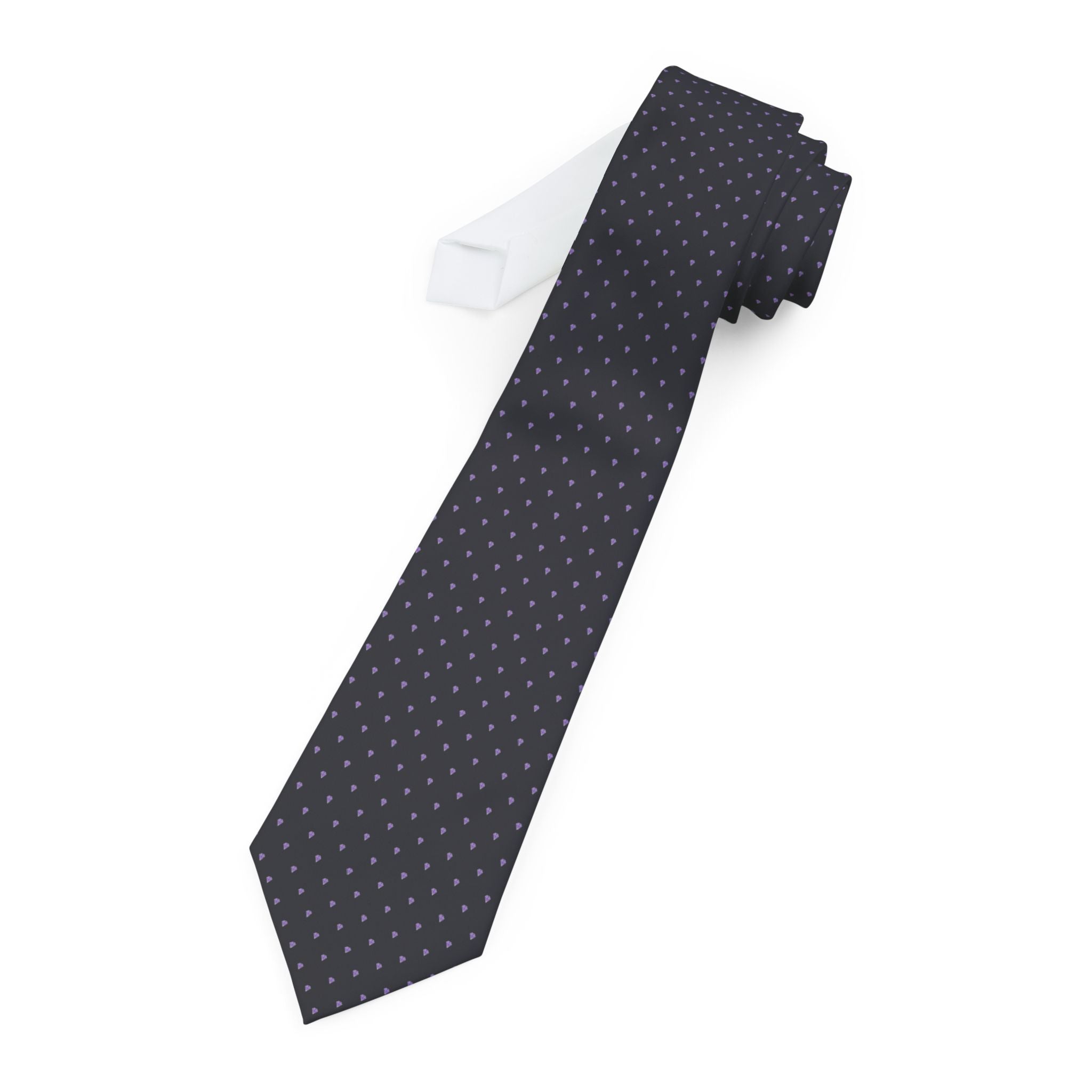 Lens Talisman Tie - Amethyst Facet Gemstone