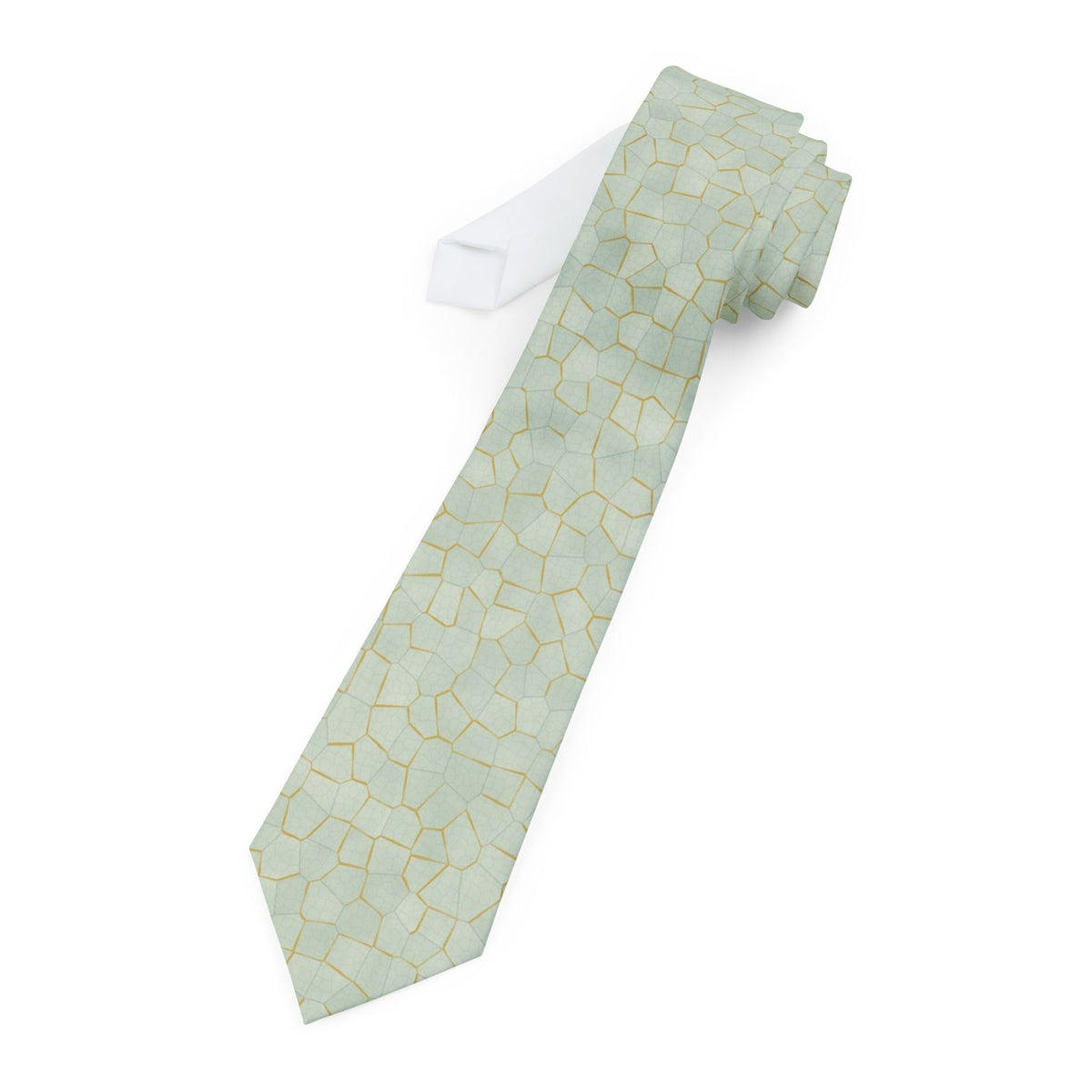 Levetzau Satin Edition - Celadon & Gold Kintsugi Tie