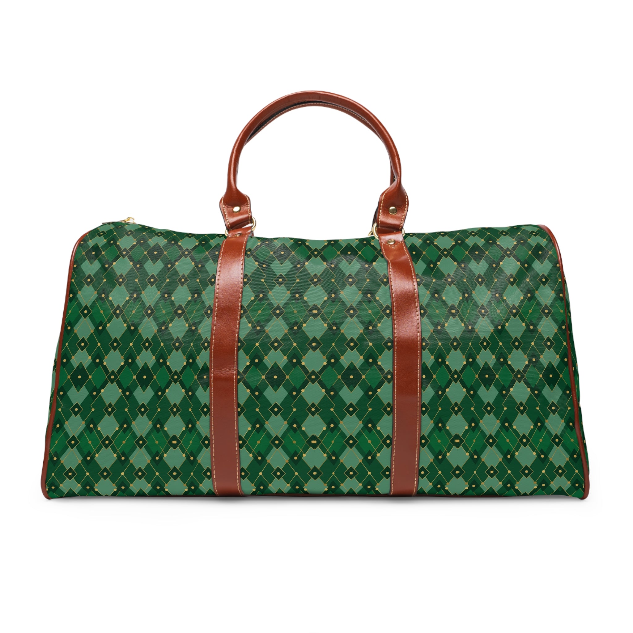 Uzerche - Emerald Harlequin Gold Travel Bag