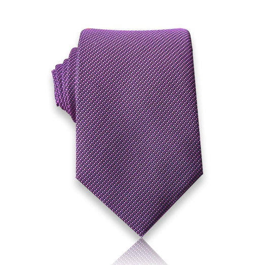 Cattaneo della Volta - Purple Micro-Dot Silk Tie – Modern Minimalism with European Elegance