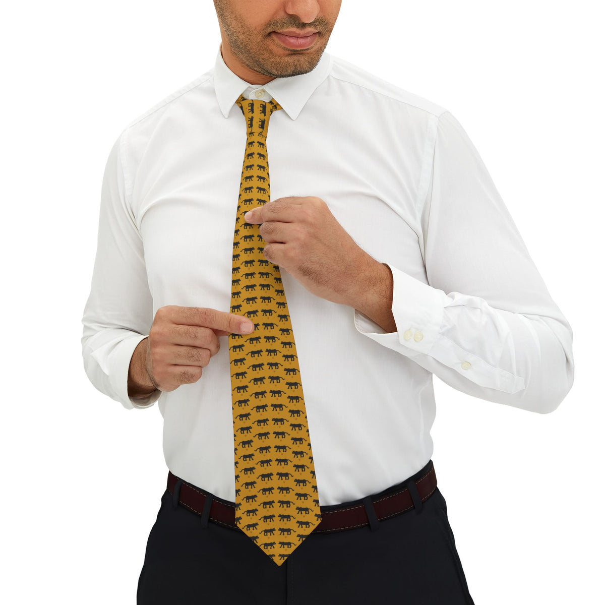 Pernštejn Satin Edition - Gold & Black Panther Tie – view 4