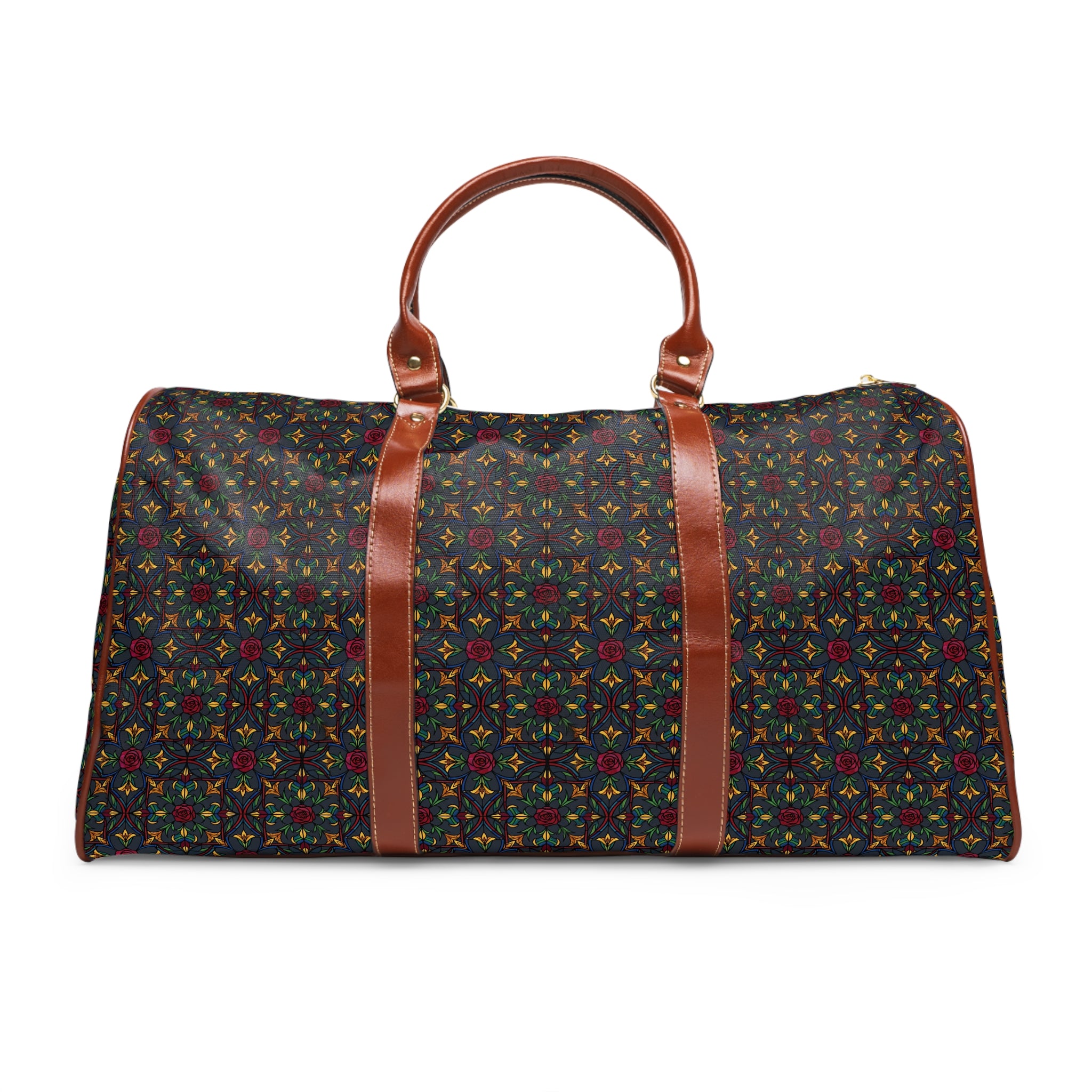 Kirkstall - Stained Glass Rosette Travel Bag