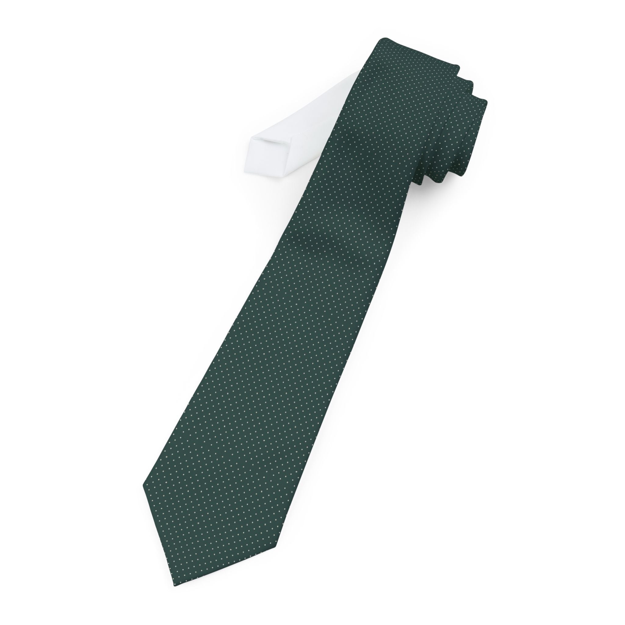 Ramatuelle Talisman Tie - Green Beige Pin Dot