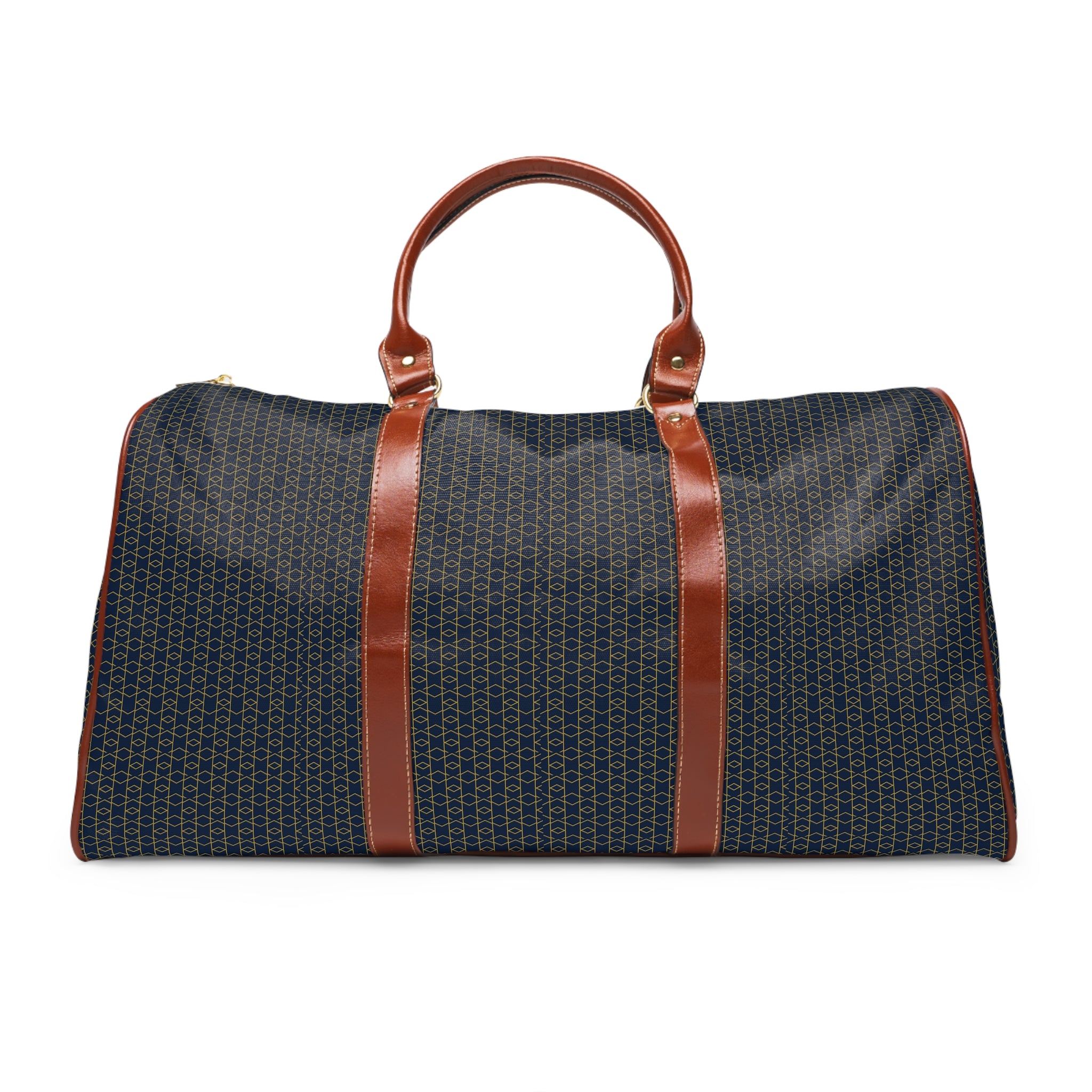 Villars - Navy Gold Honeycomb Travel Bag
