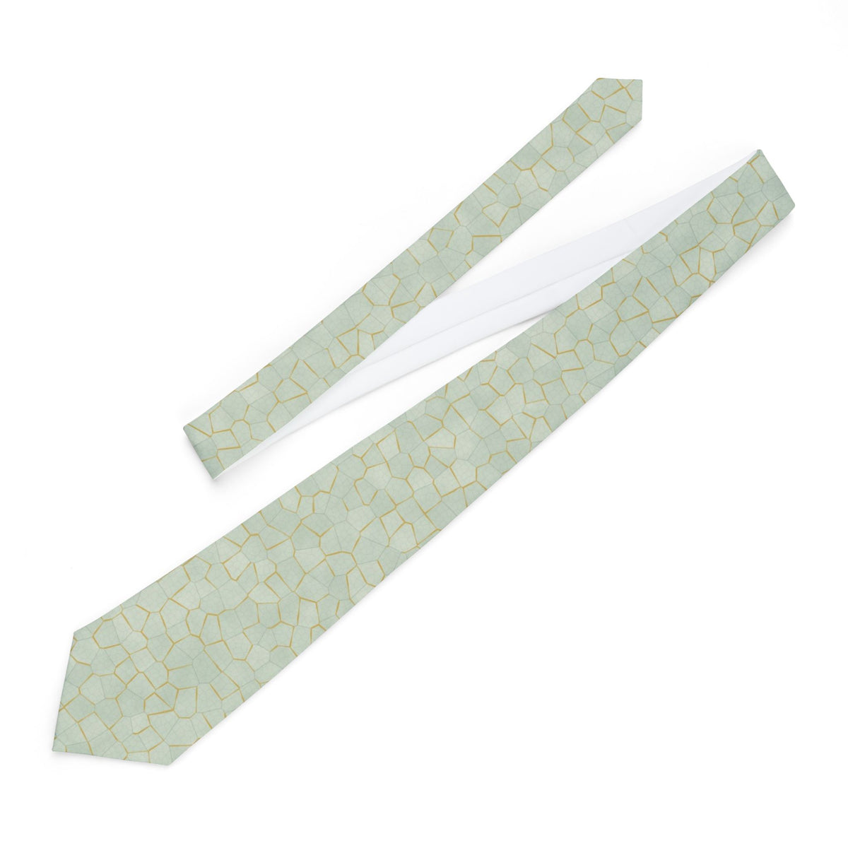 Levetzau Satin Edition - Celadon & Gold Kintsugi Tie
