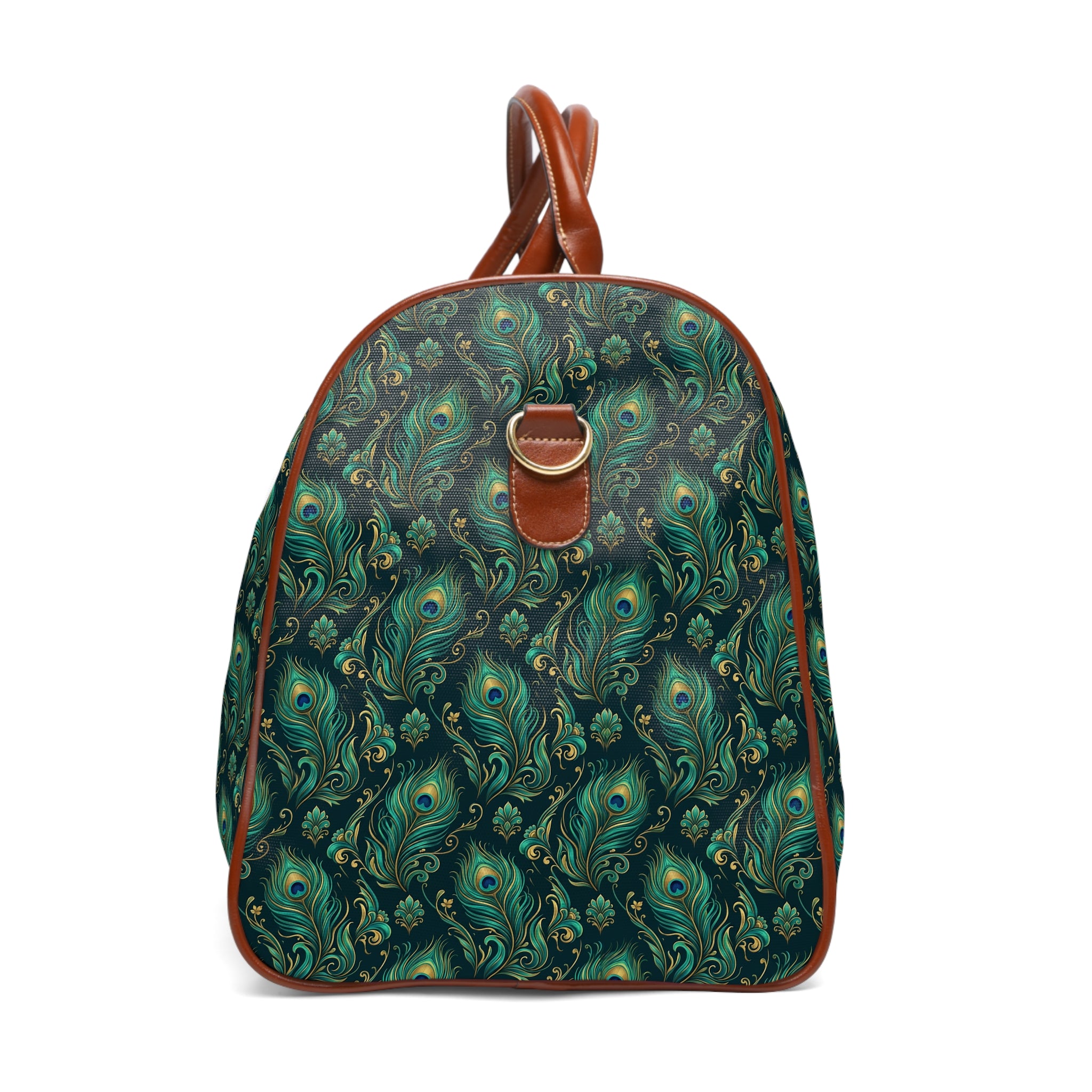 Vireaux - Teal Peacock Plume Travel Bag
