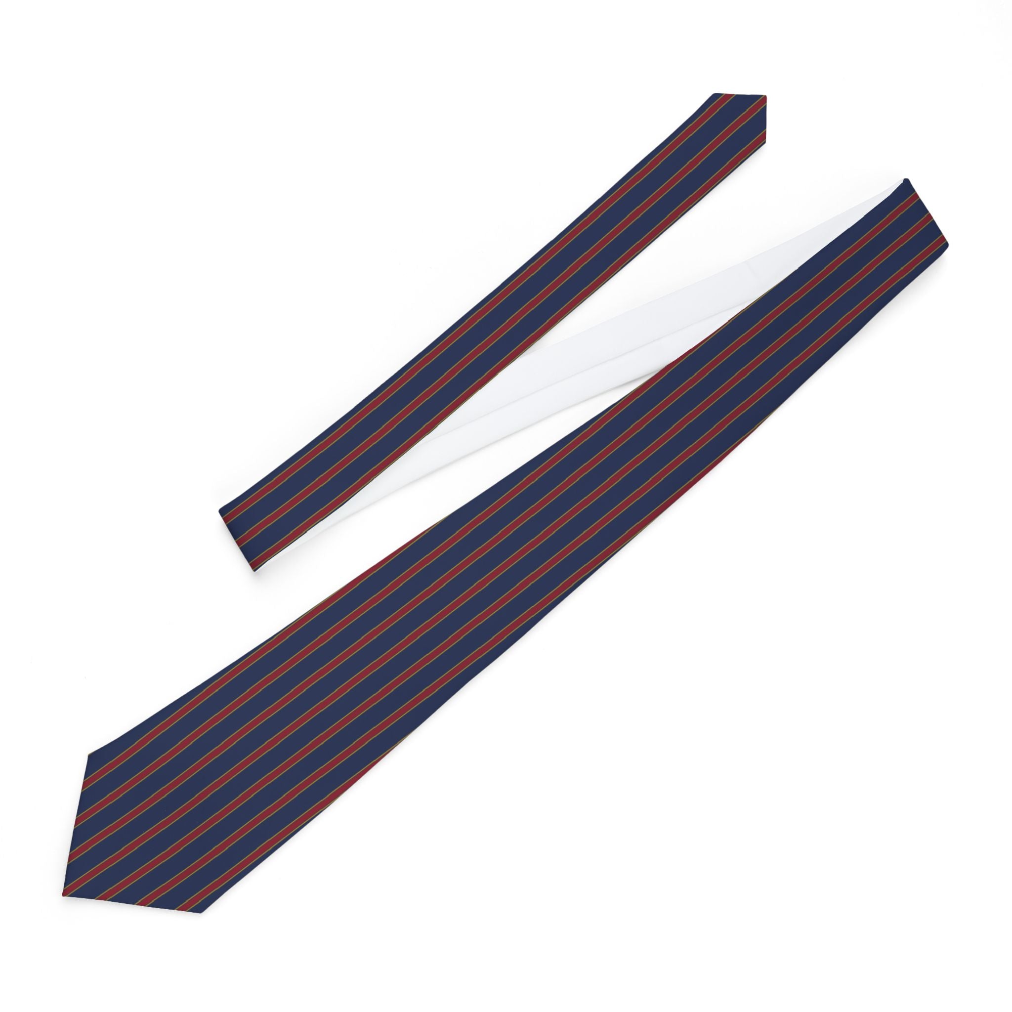 Chamoson Talisman Tie - Regency Red Navy Triple Stripe