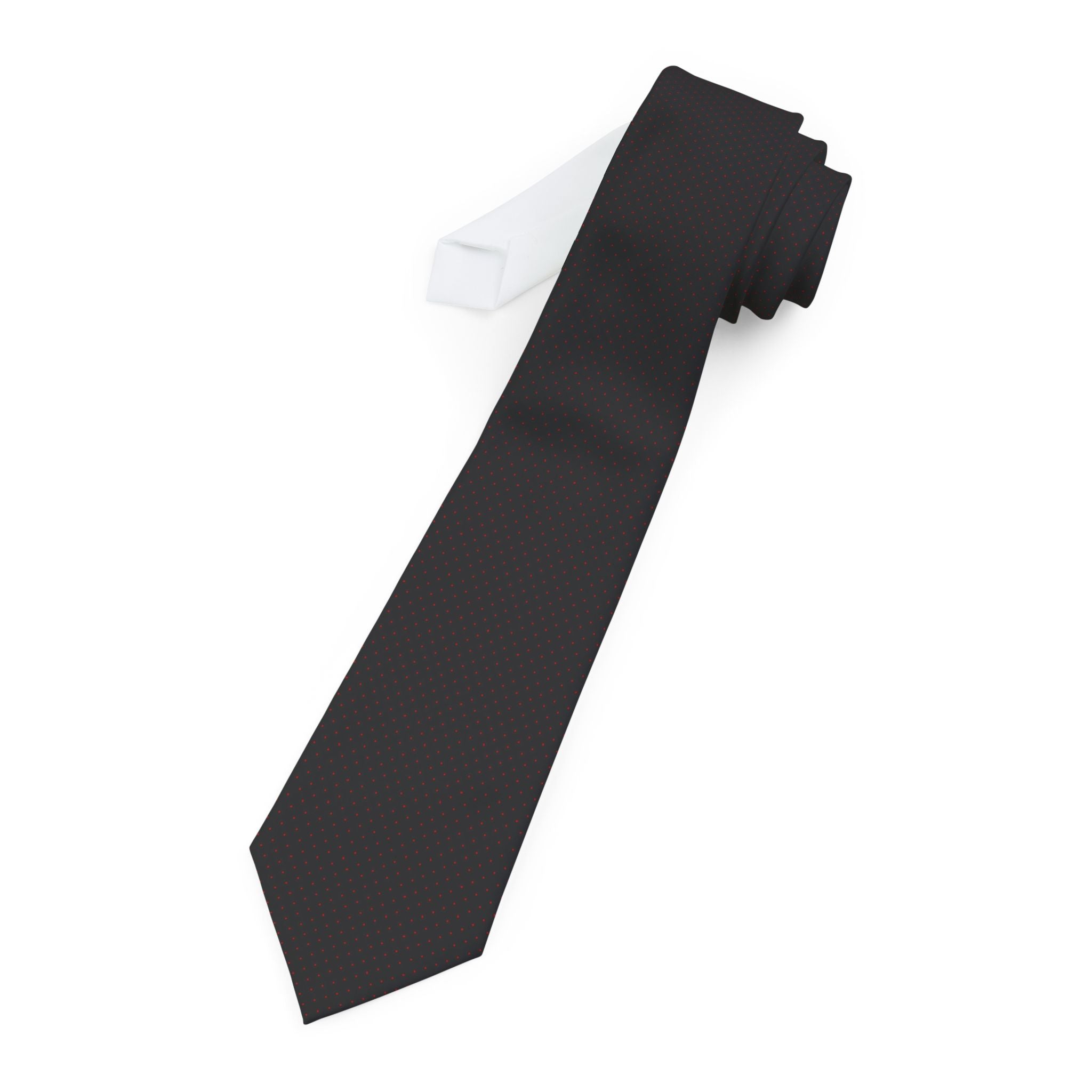 Thoard Talisman Tie - Black Red Pin Dot