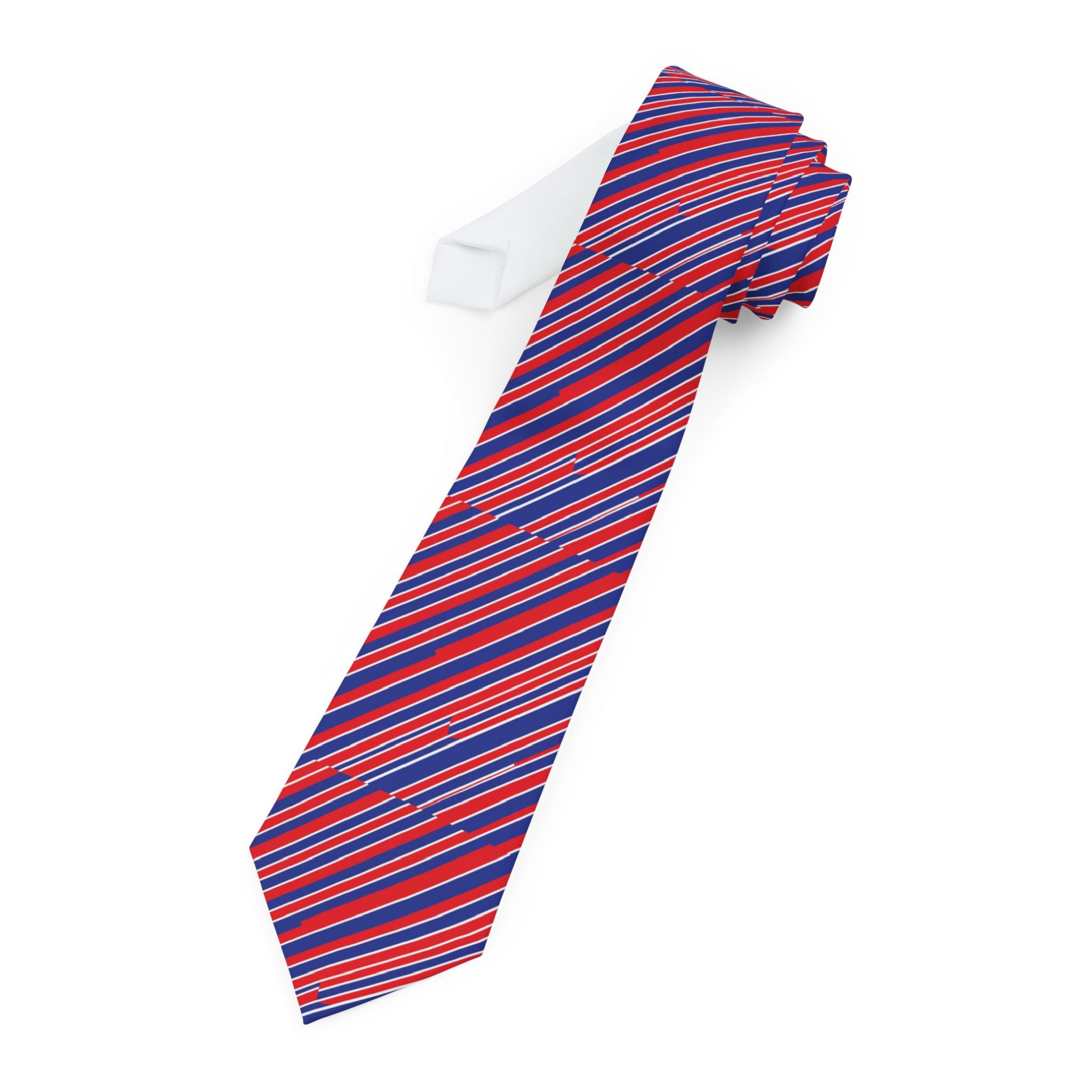 Duravel Talisman Tie - Red Blue Regimental Stripe