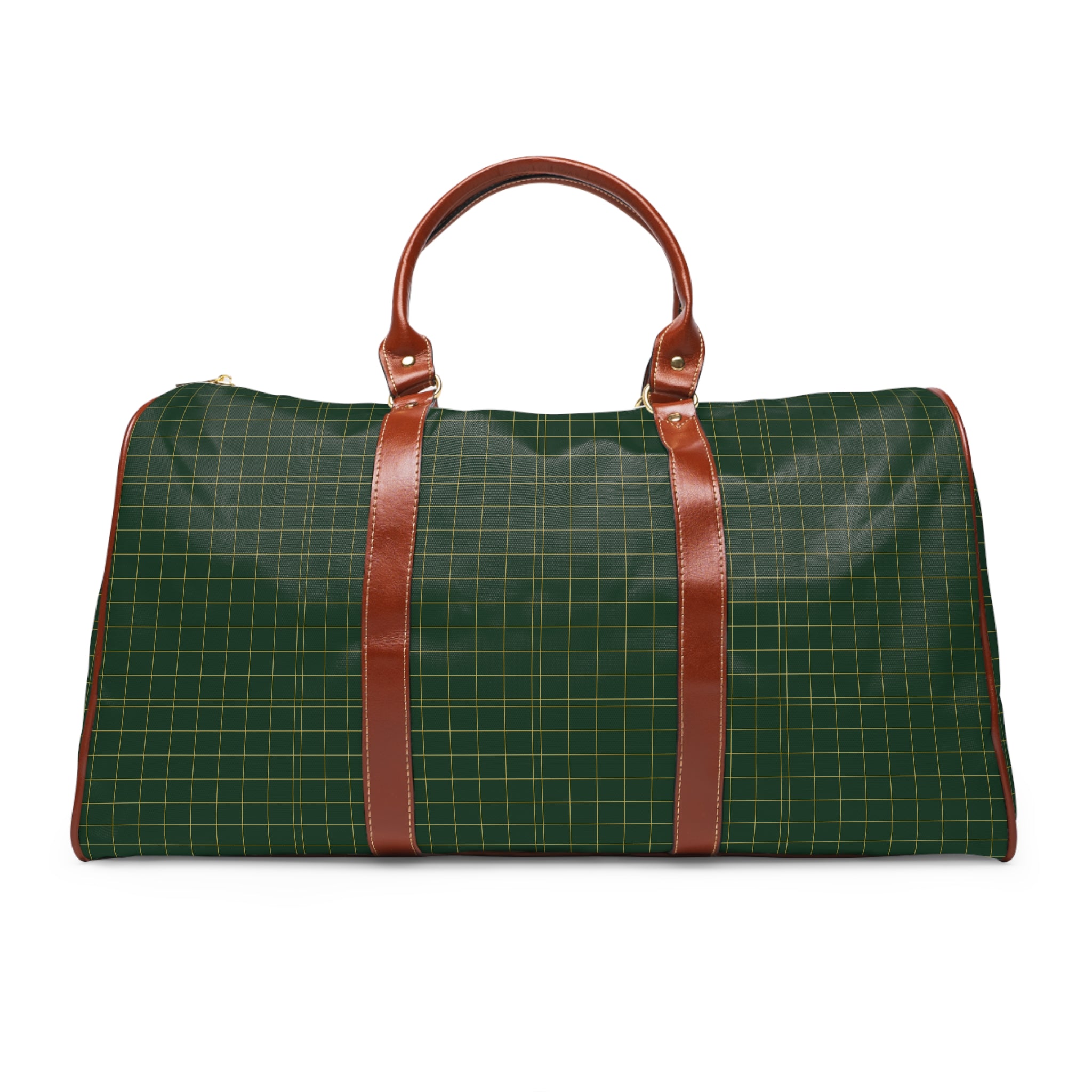 Auzet - Forest Gold Windowpane Travel Bag
