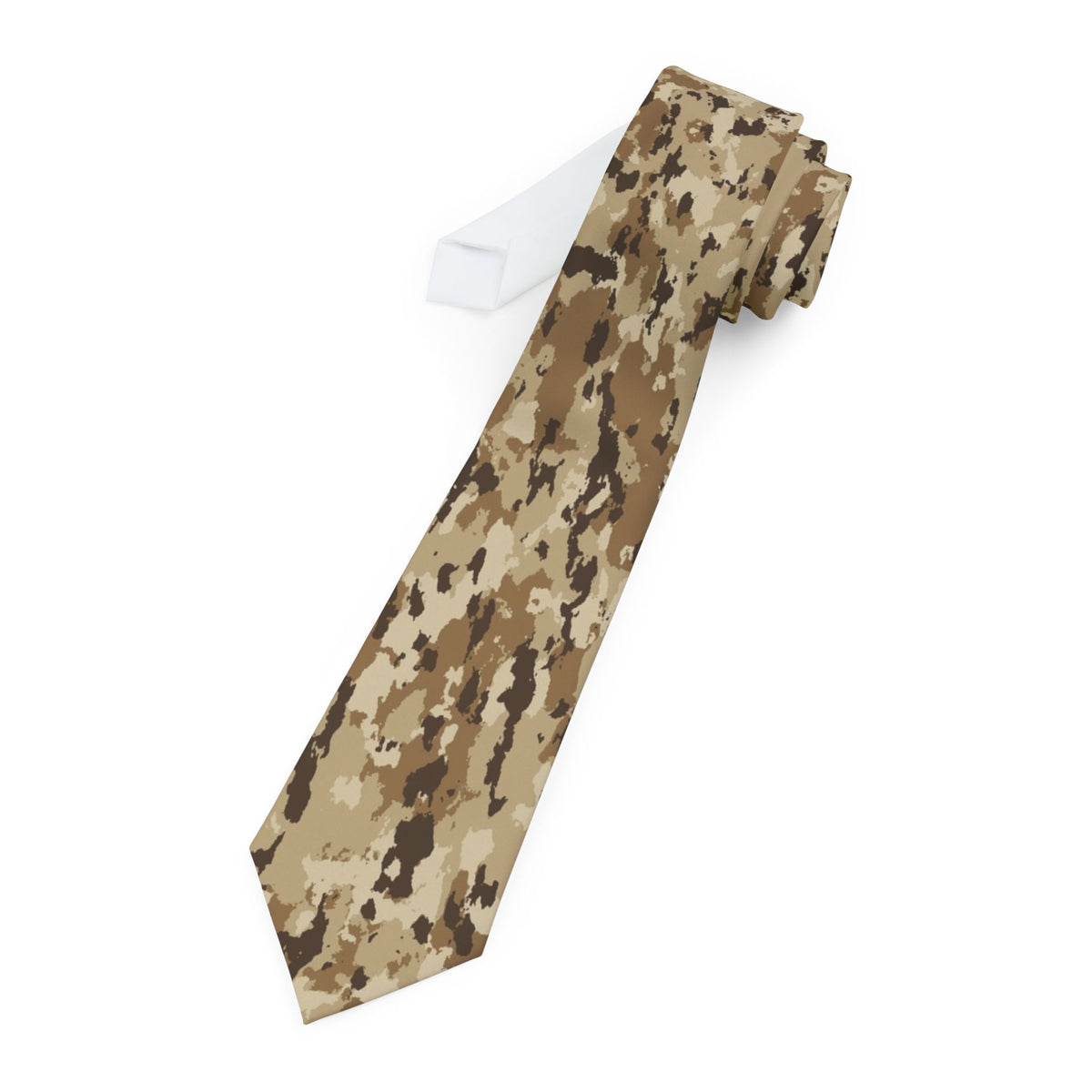 Radetzky Satin Edition - Sand & Brown Woodland Camo Tie
