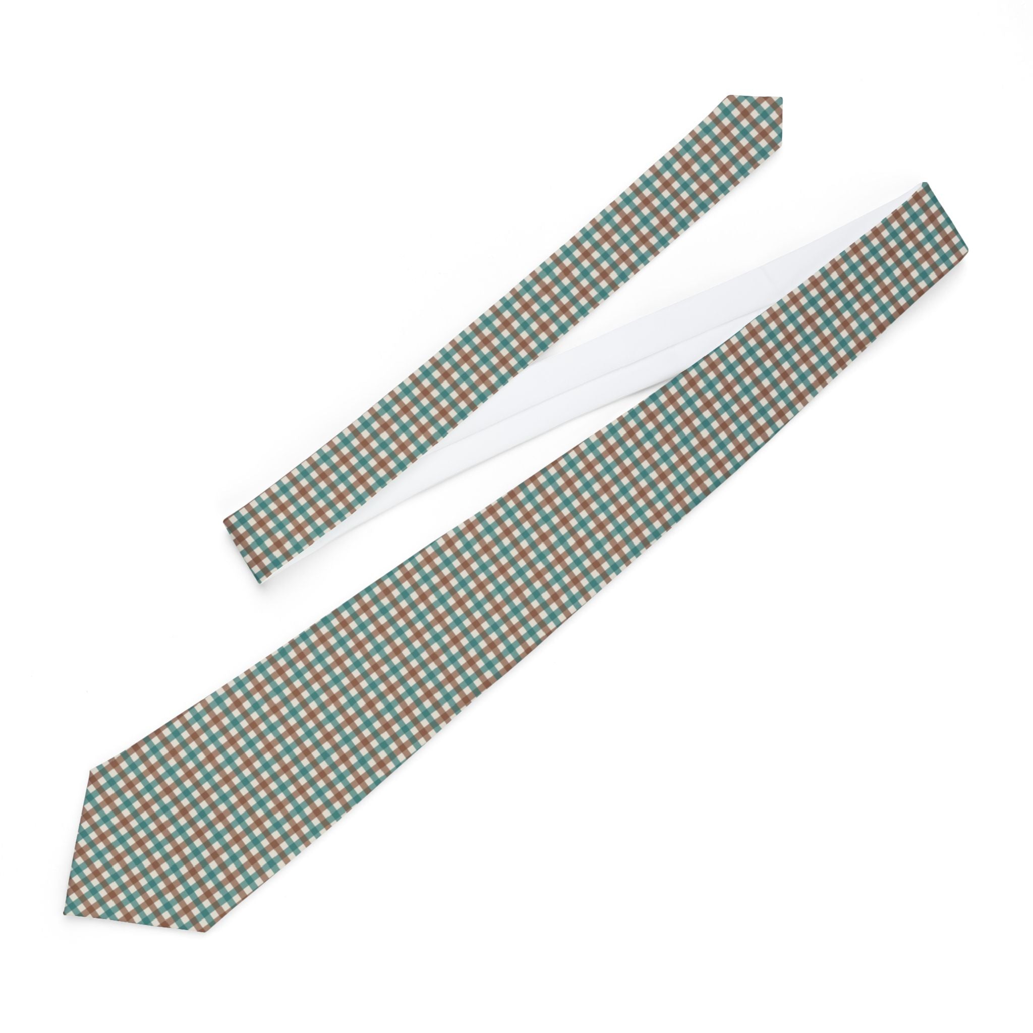 Valpelline Talisman Tie - Teal Chestnut Gun Club Check
