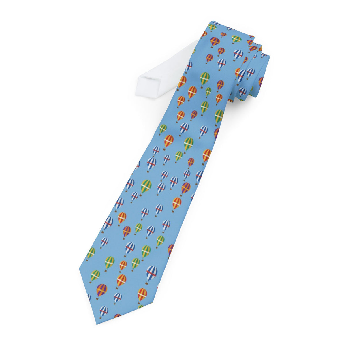 Thun Satin Edition - Sky Blue Hot Air Balloon Tie