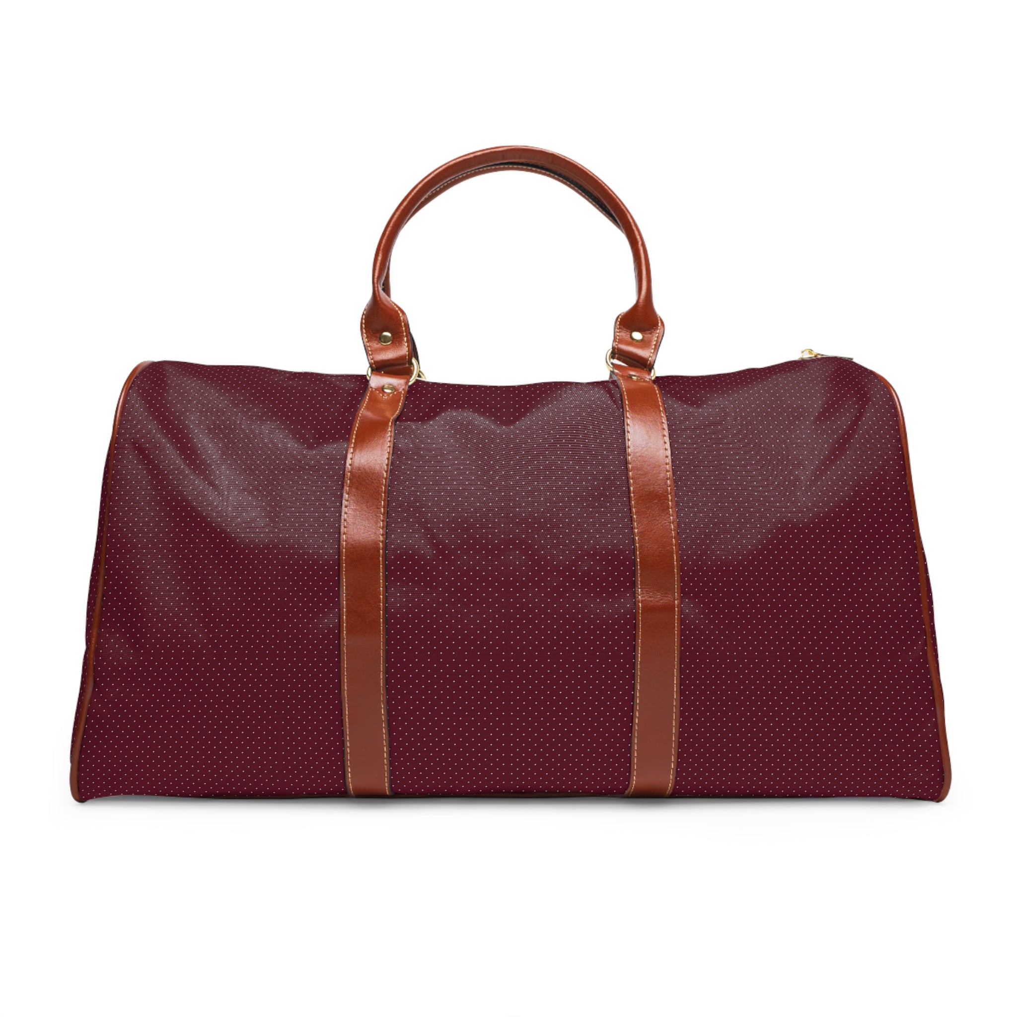 Peillon - Burgundy Silver Pin Dot Travel Bag
