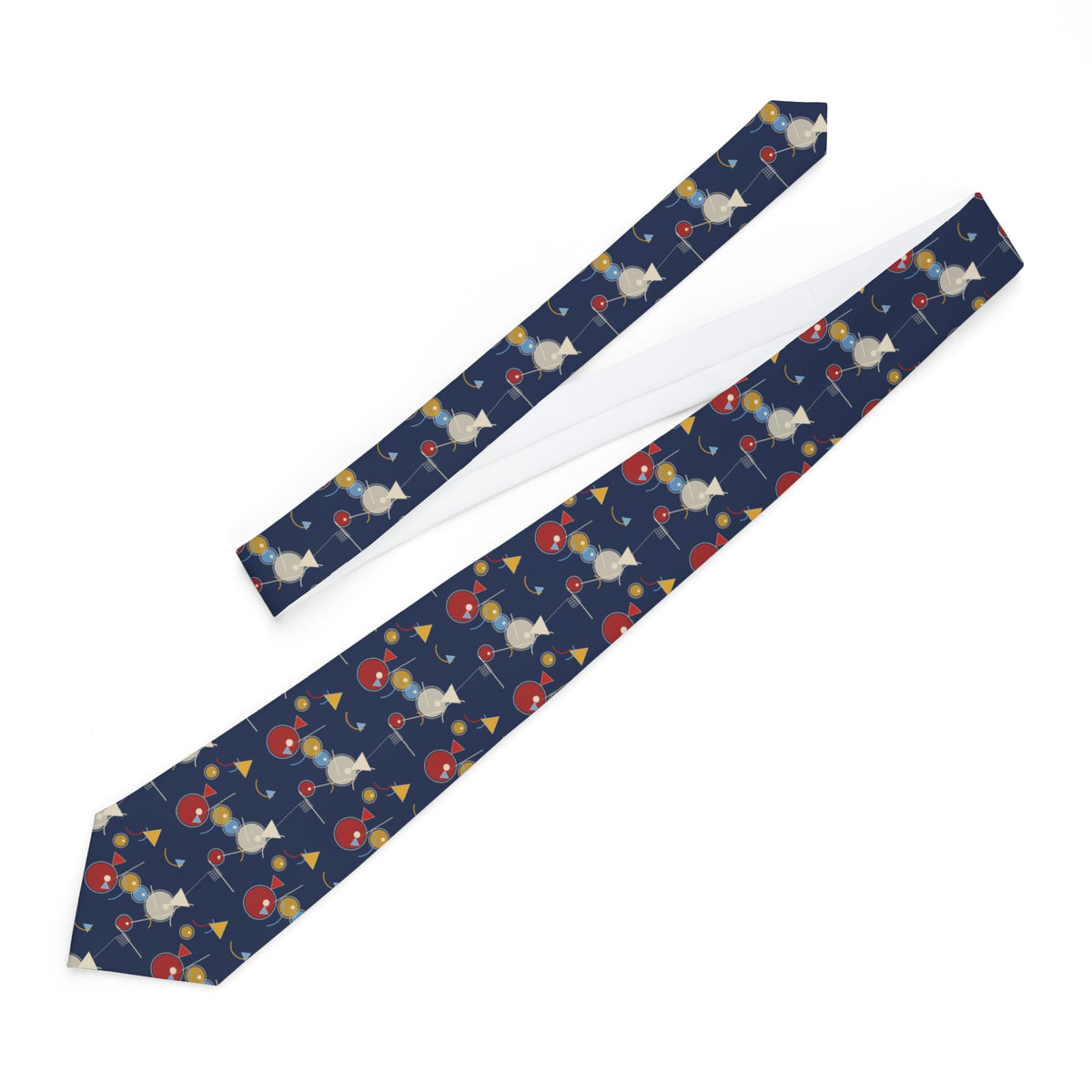 Sisikon Talisman Tie - Abstract Composition Navy