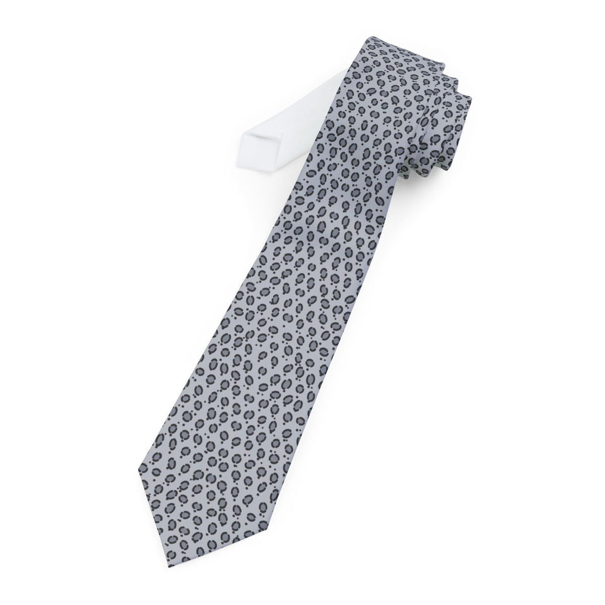 Buquoy Satin Edition - Grey & Black Ocelot Tie