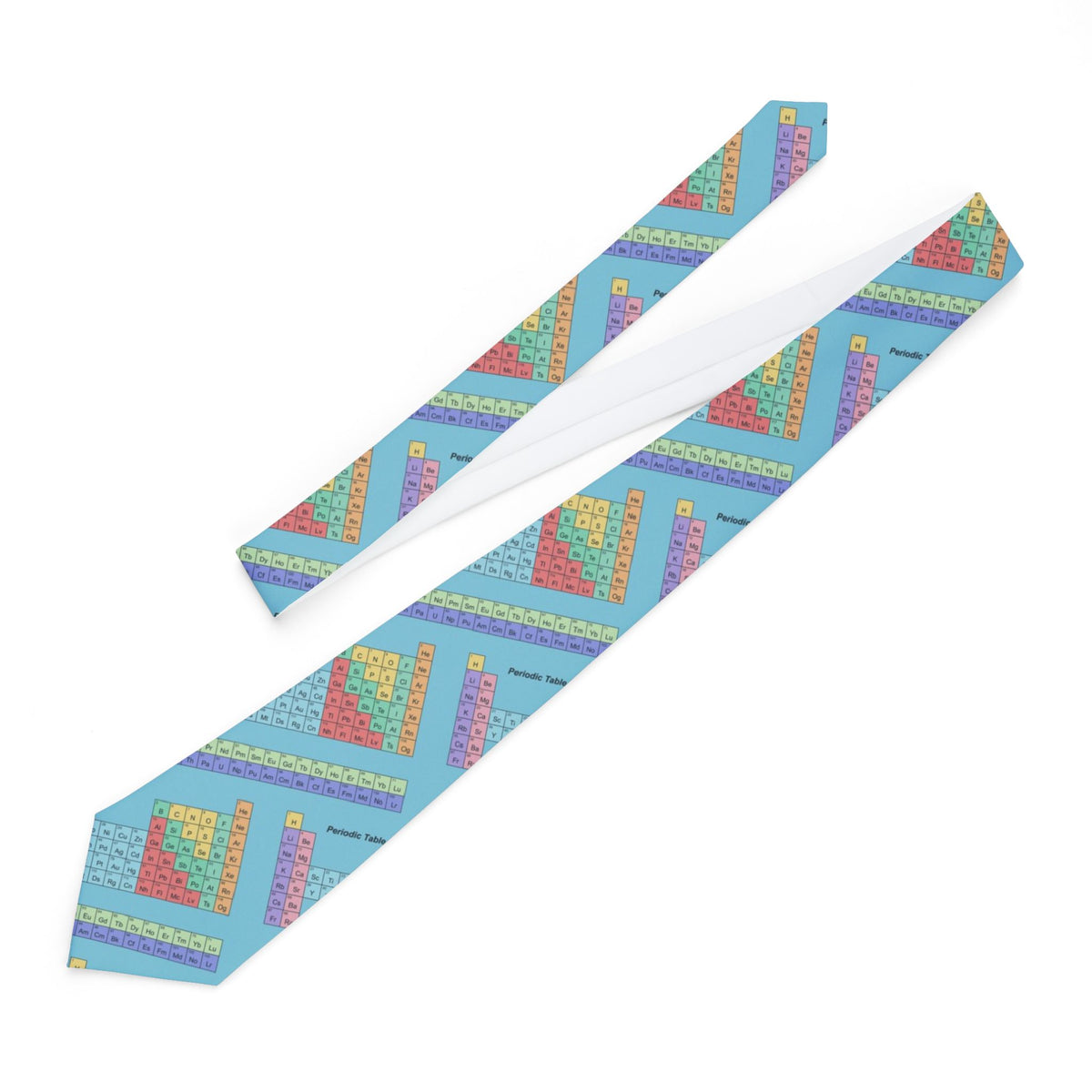Knuth Satin Edition - Aqua & Pastel Periodic Table Tie