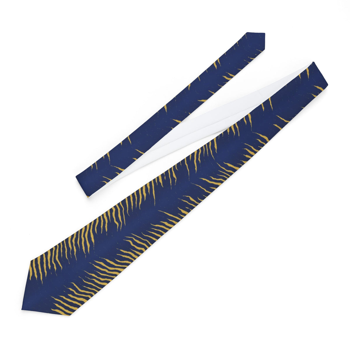 Herberstein Satin Edition - Navy & Gold Tiger Stripe Tie