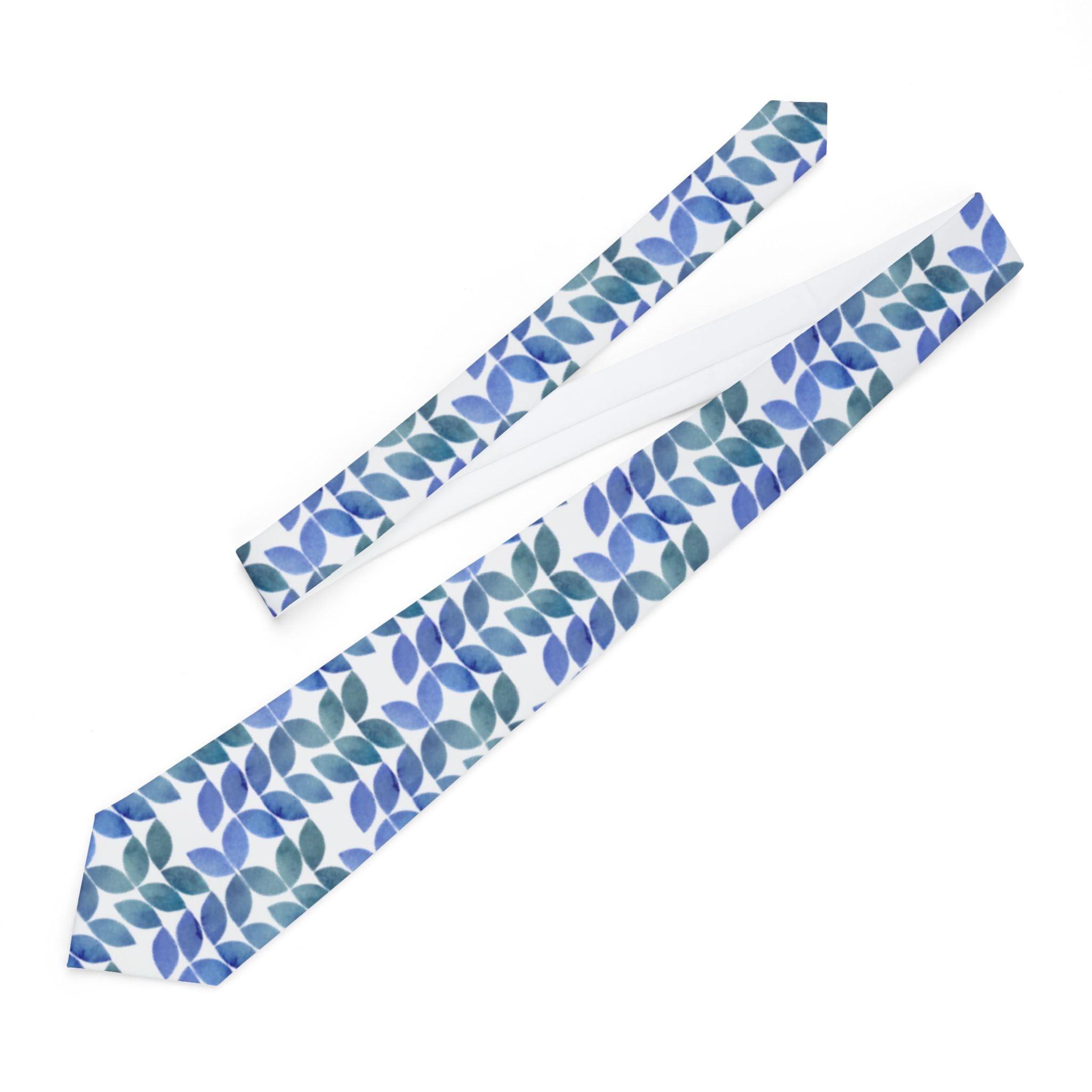 Nájera Talisman Tie - Blue Petal Mosaic