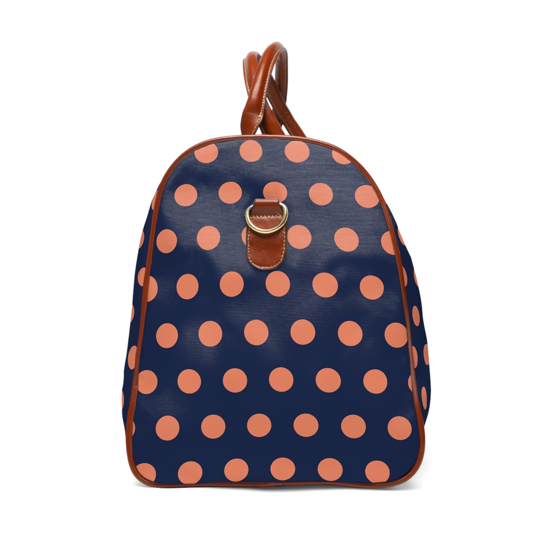 Vernazza - Navy Coral Bold Dot Travel Bag