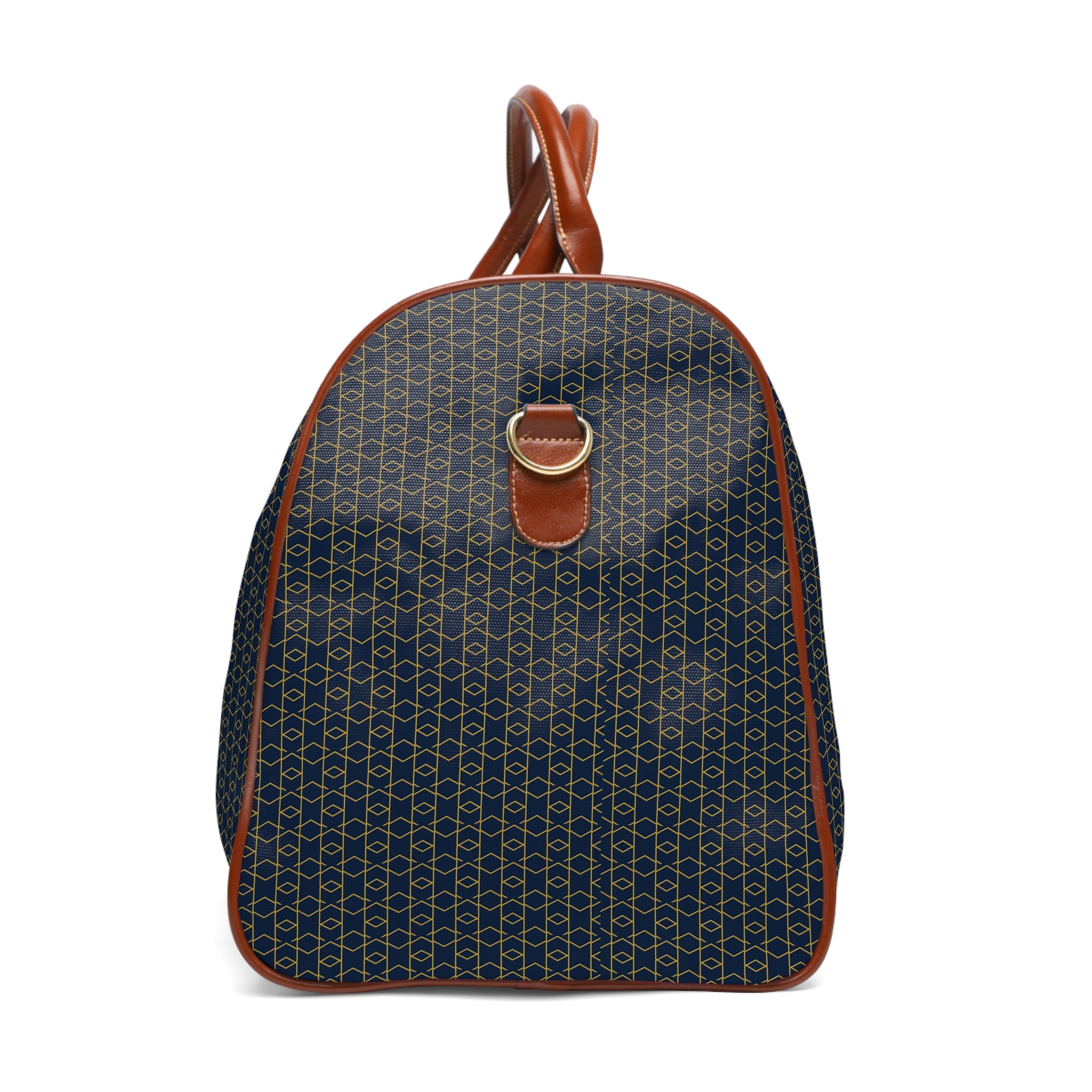 Villars - Navy Gold Honeycomb Travel Bag