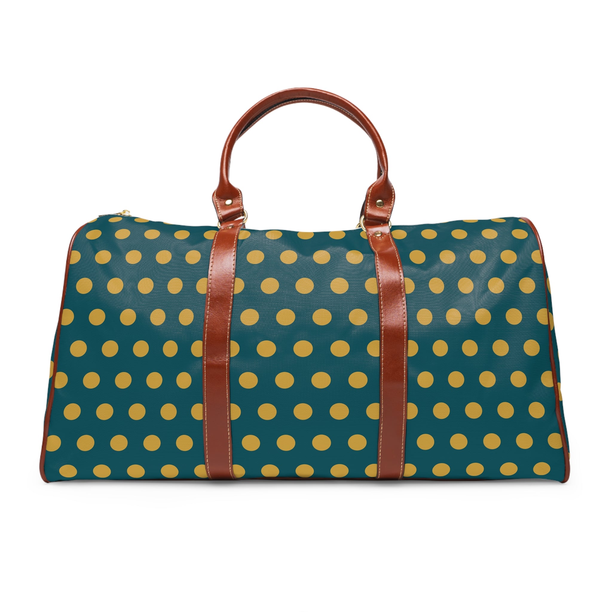 Ravello - Teal Gold Bold Dot Travel Bag