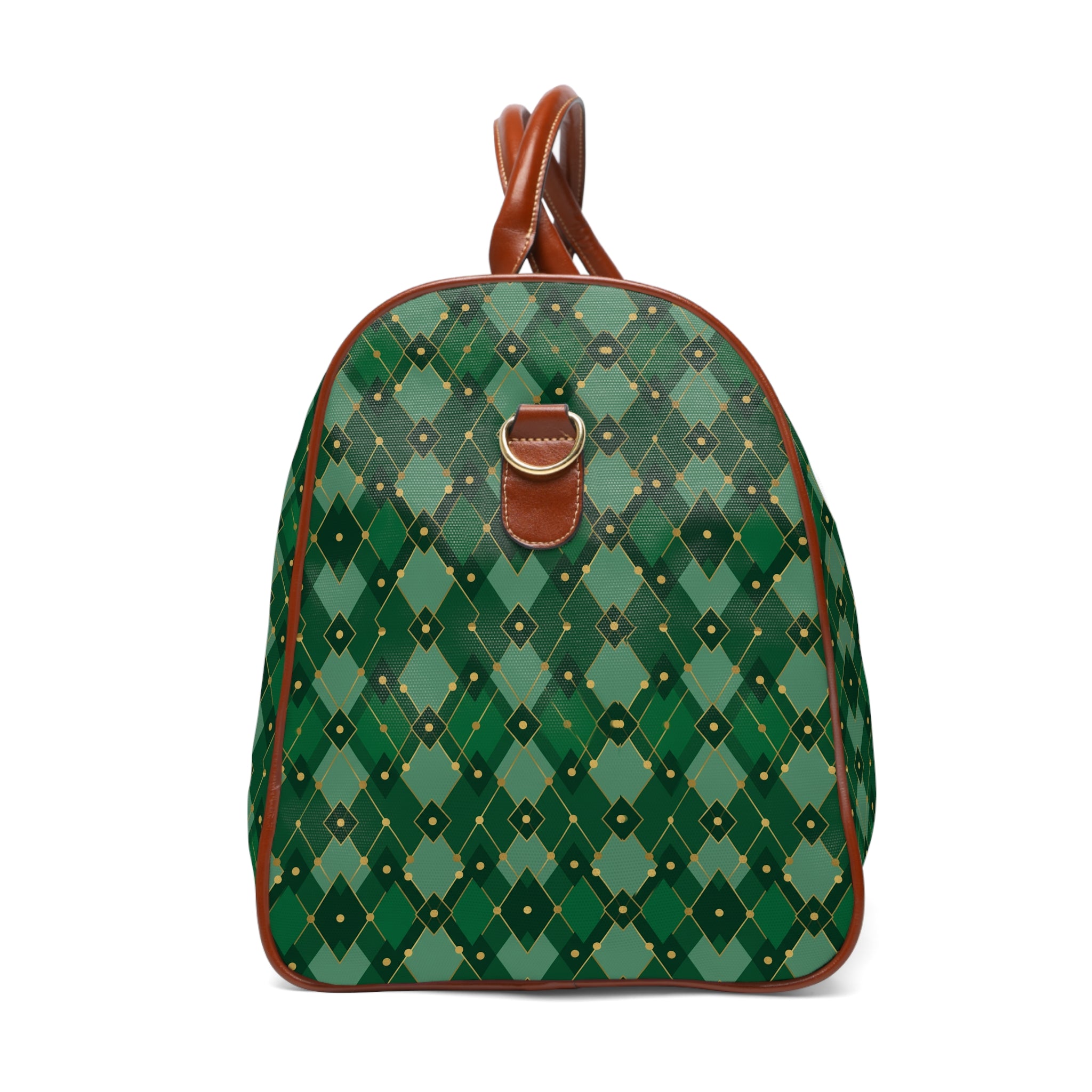 Uzerche - Emerald Harlequin Gold Travel Bag