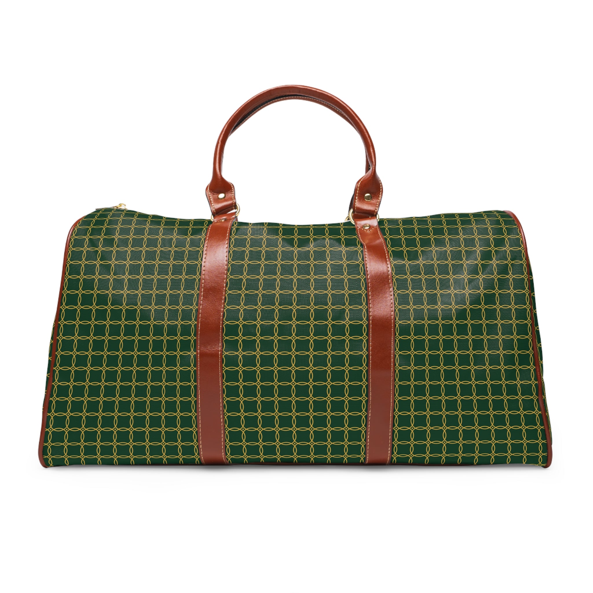 Cassino - Gold Circle Trellis Forest Travel Bag