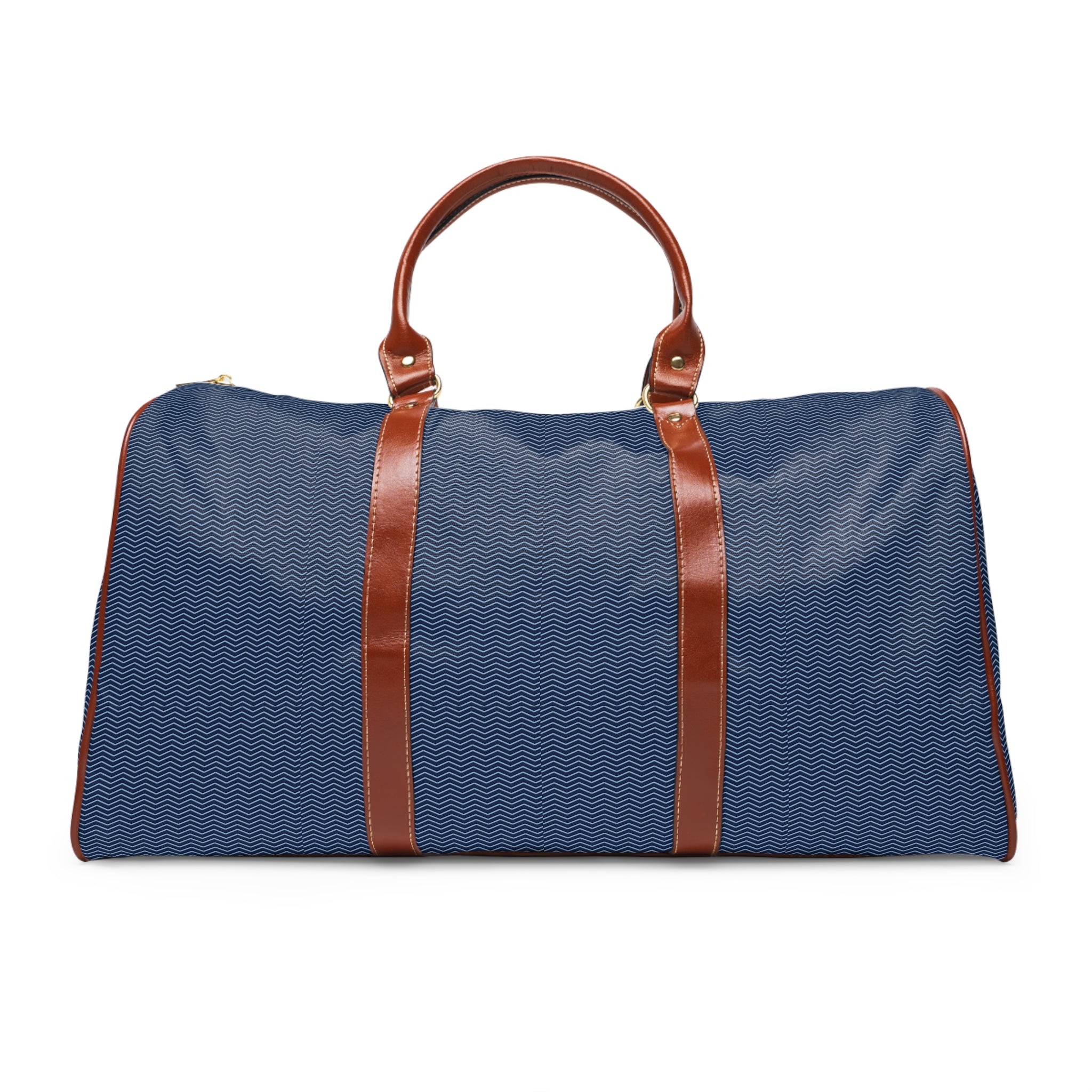 Peone - Navy Sky Herringbone Travel Bag
