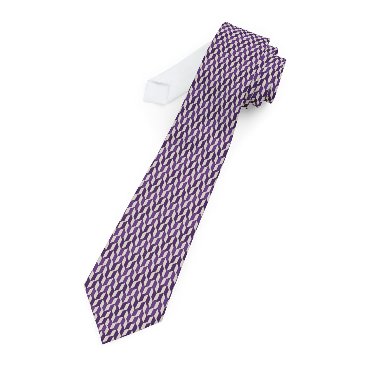 Marsvin Satin Edition - Plum & Ivory Arrow Feather Tie