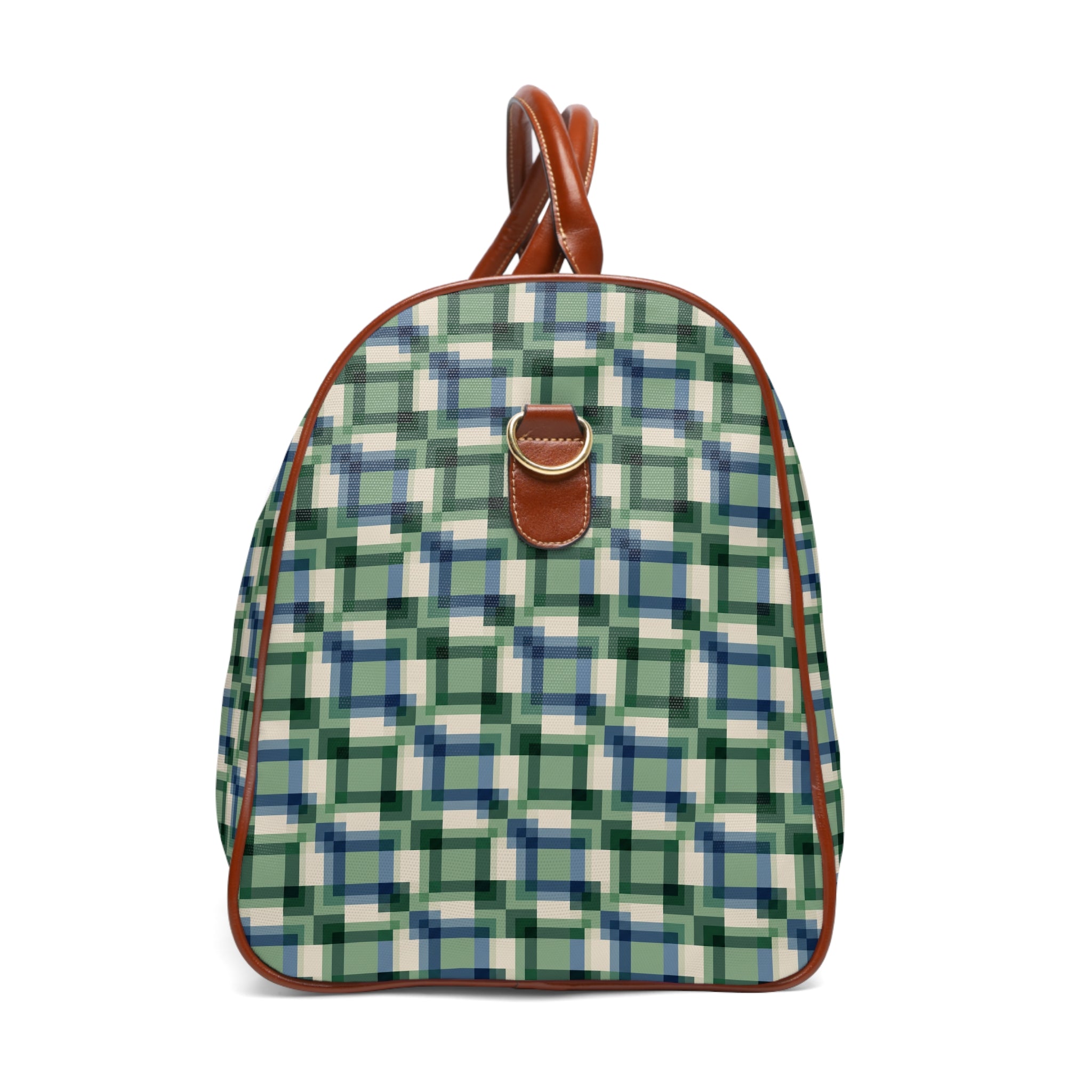 Issigeac - Sage Blue Check Travel Bag