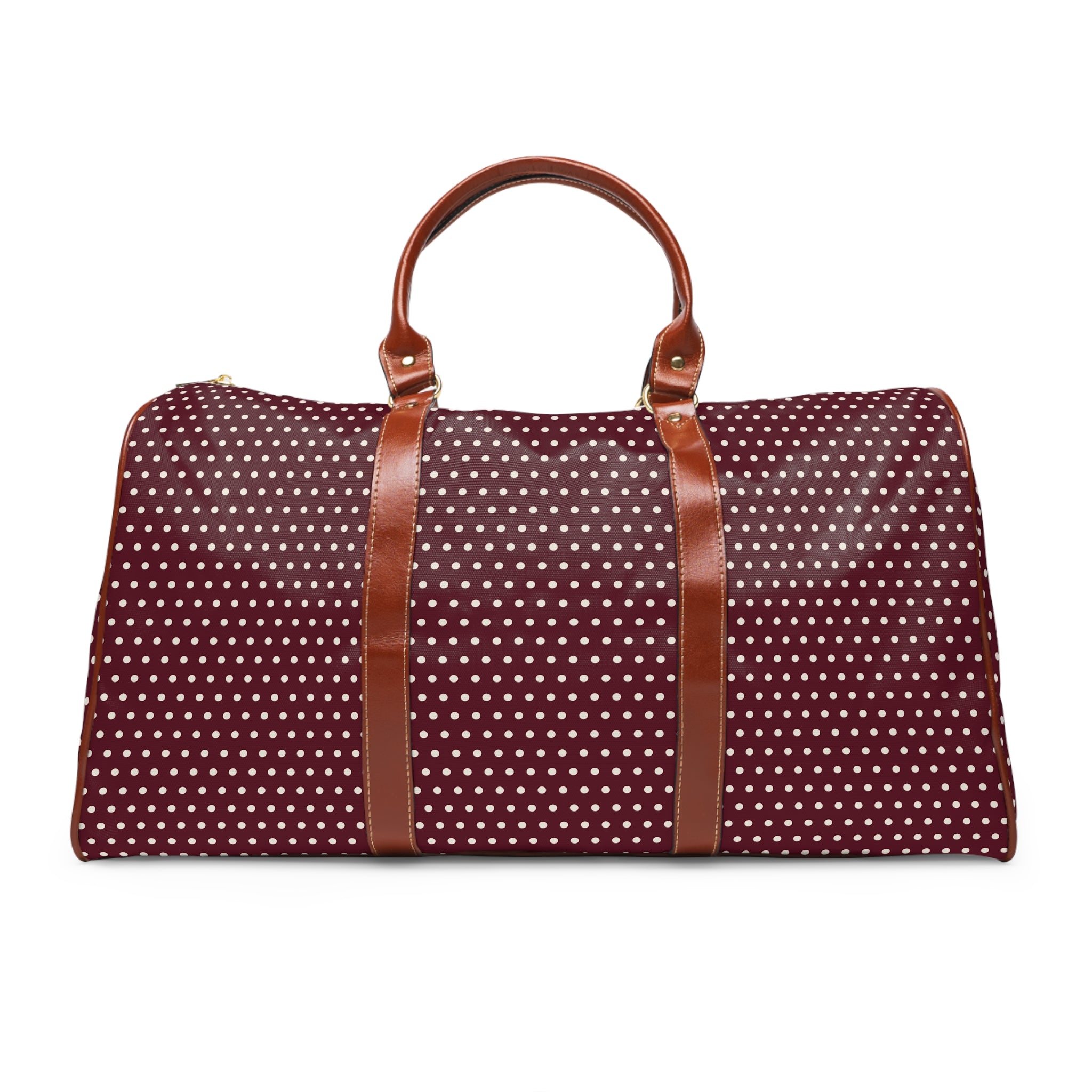 Belrose - Burgundy Ivory Pin Dot Travel Bag