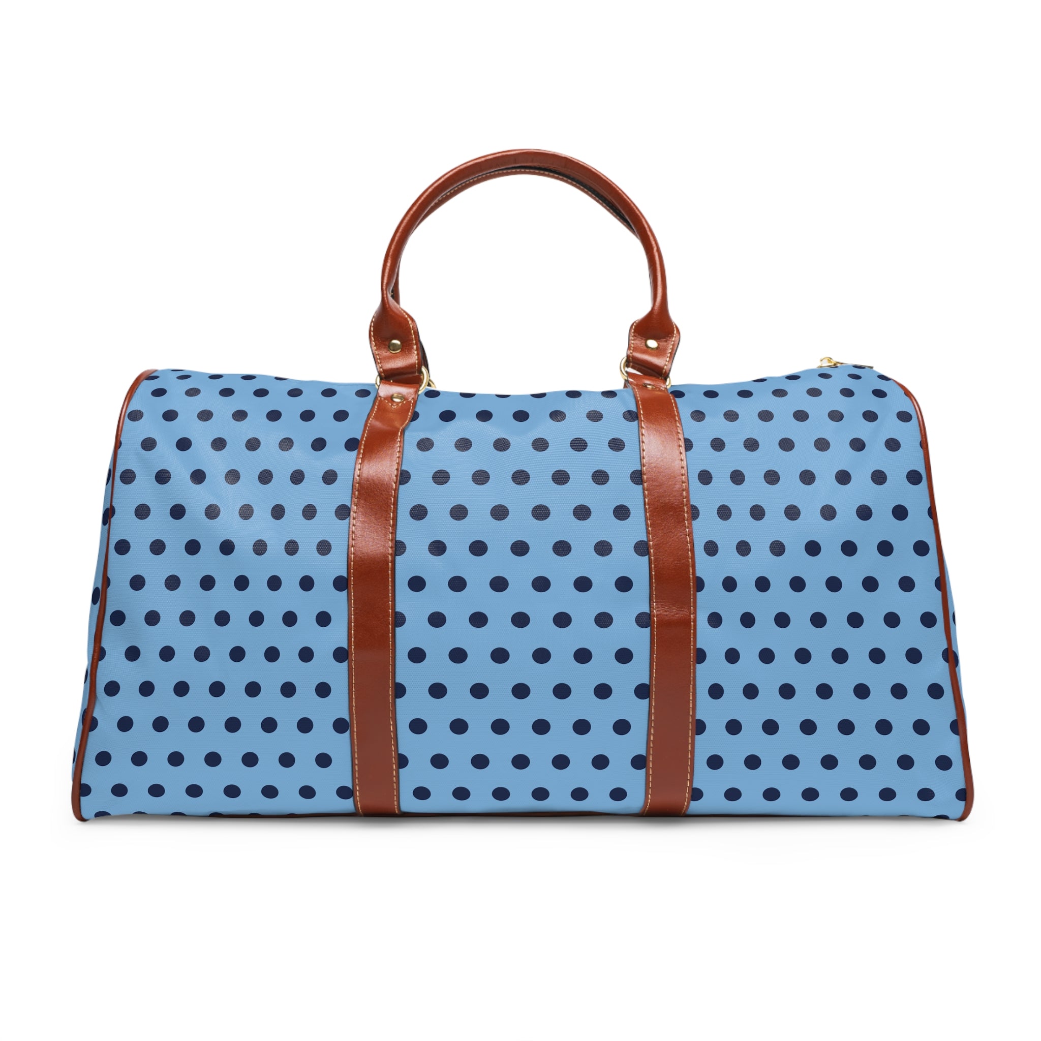 Zermatt - Sky Navy Polka Dot Travel Bag