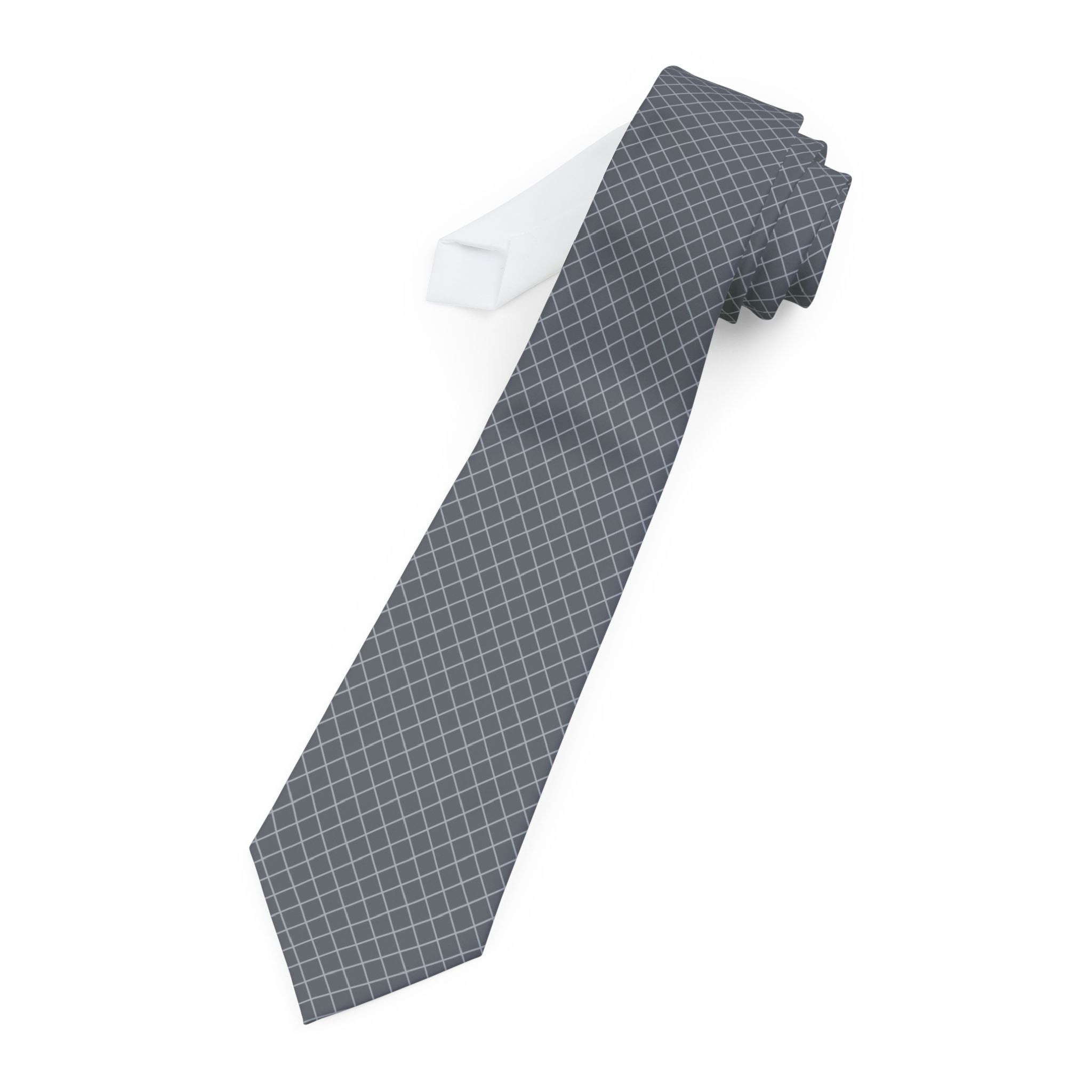 Varallo Talisman Tie - Gray Silver Herringbone